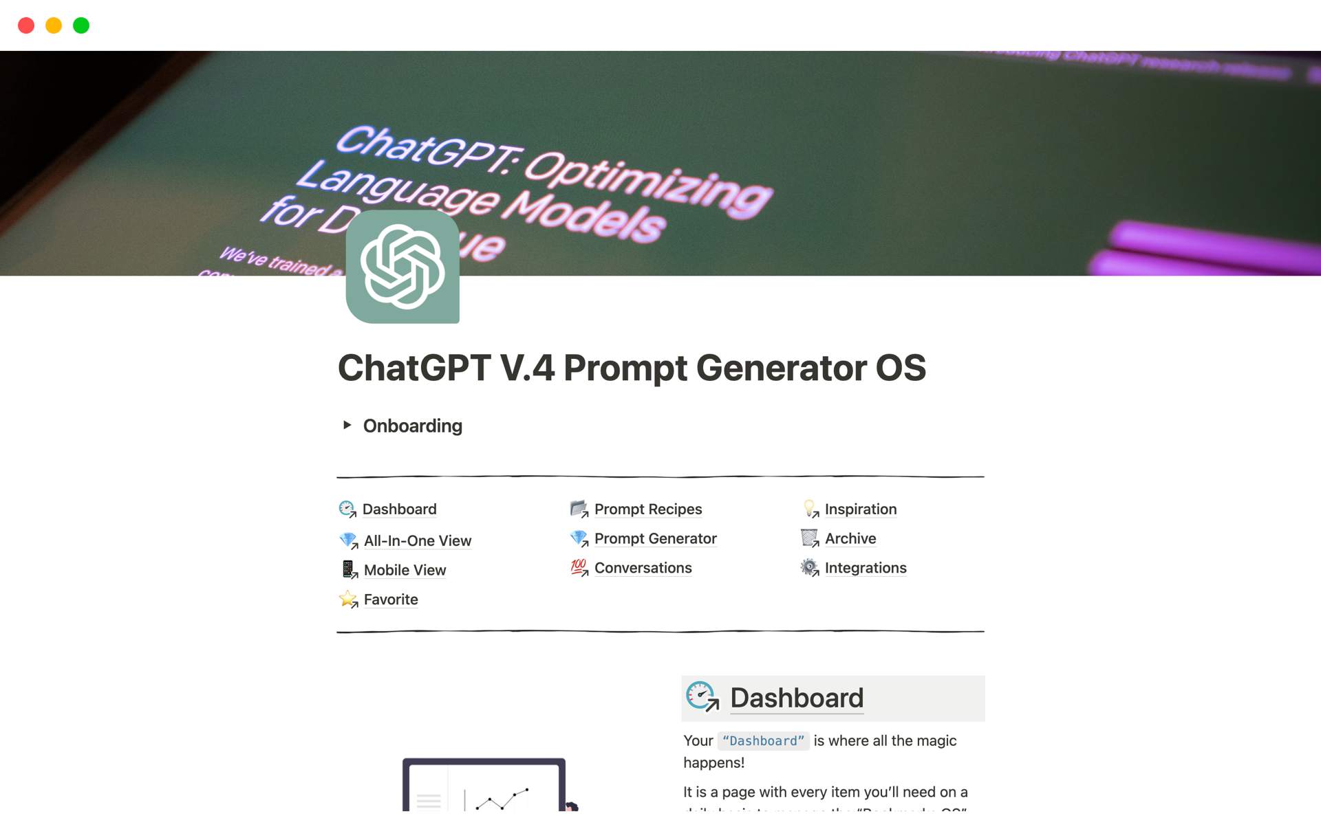Chatgpt Prompt Generator Os Template By Ignacio Velásquez Theveller Notion Marketplace Chatgpt Prompt Generator Os Template By Ignacio Velásquez Theveller Notion Marketplace