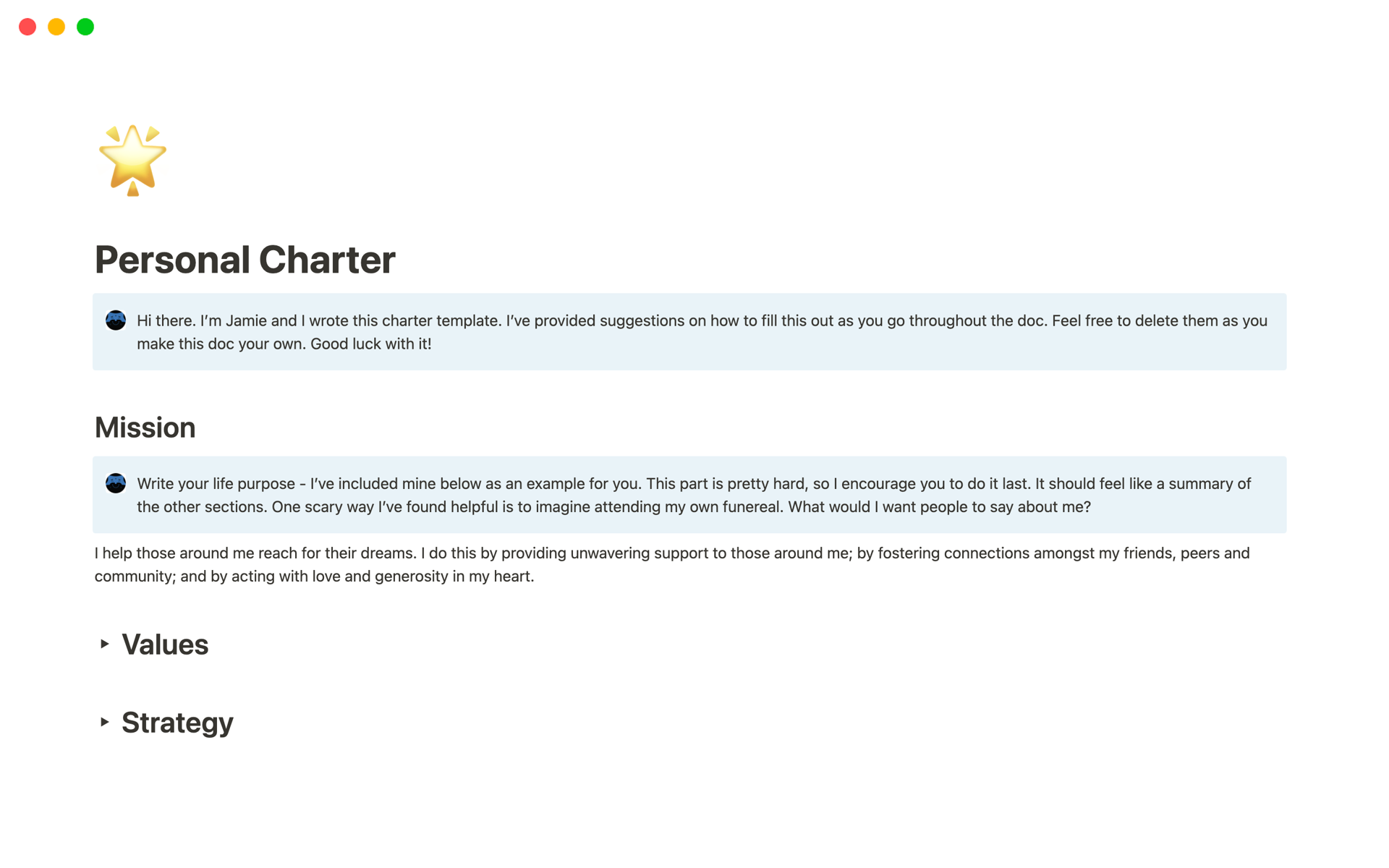 Personal Charter Template By Jamie Kosoy Notion Marketplace personal-charter-template-by-jamie-kosoy-notion-marketplace