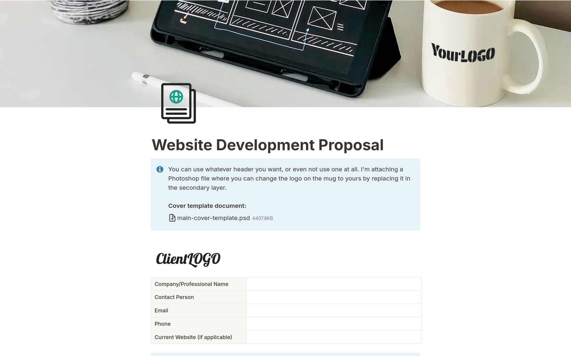 Website Development Proposal님의 템플릿 미리보기