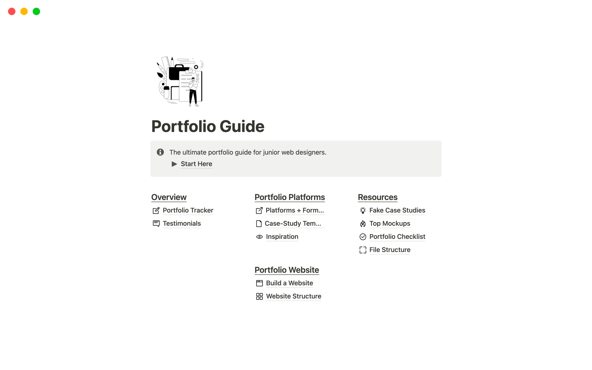 Vista previa de plantilla para UI/UX Portfolio Dashboard for Designers