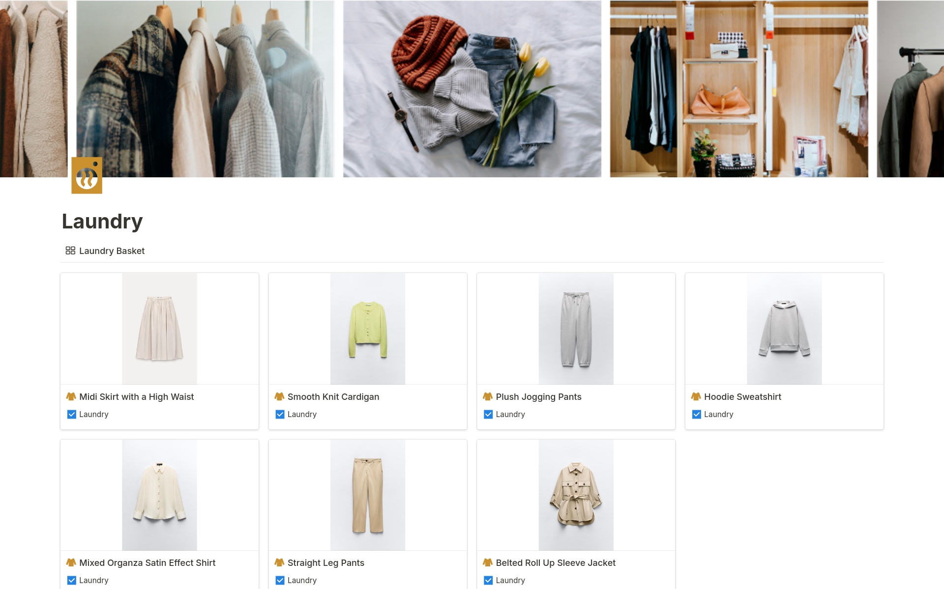 Transform your closet into a style sanctuary with our All-in-One Notion Wardrobe Manager! Effortlessly plan outfits, organize your wardrobe, and curate an aesthetic closet experience. Simplify your life, elevate your style. Your go-to solution for clothes management awaits!