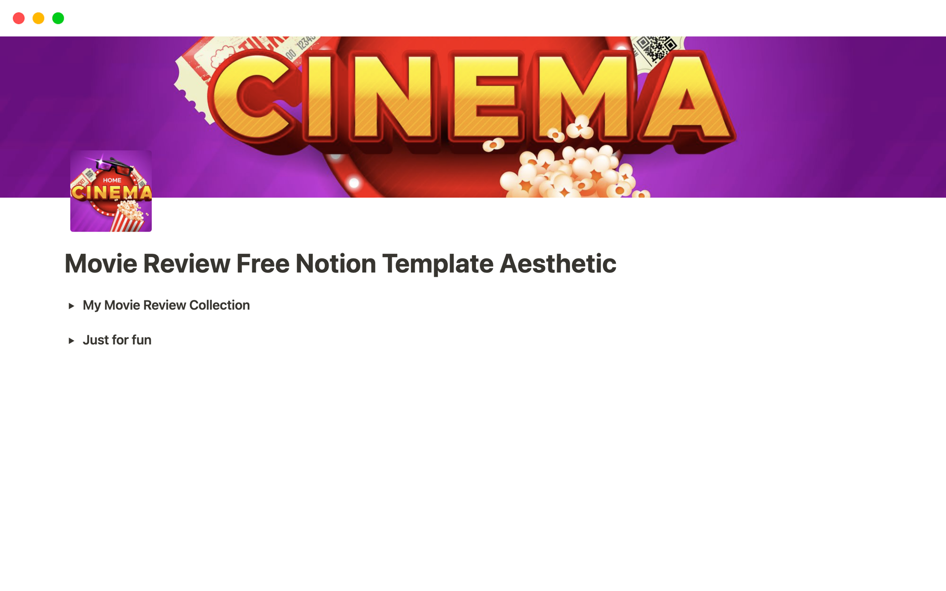 Review movies like a PRO using pre-made template with 54 questions!