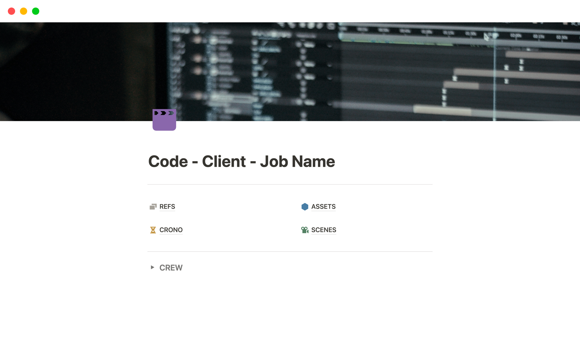 VFX Basic Template Template | Notion Marketplace