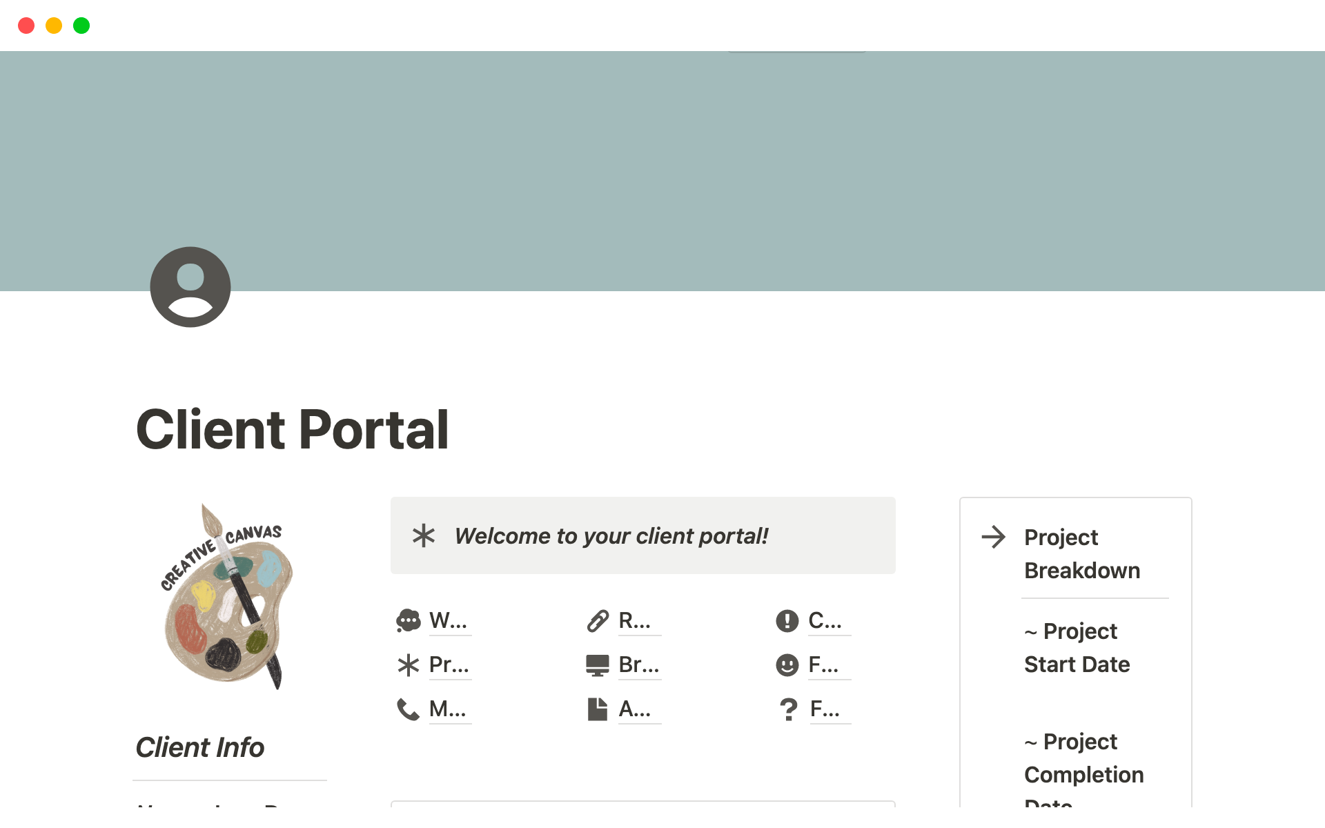 Aperçu du modèle de Client Portal