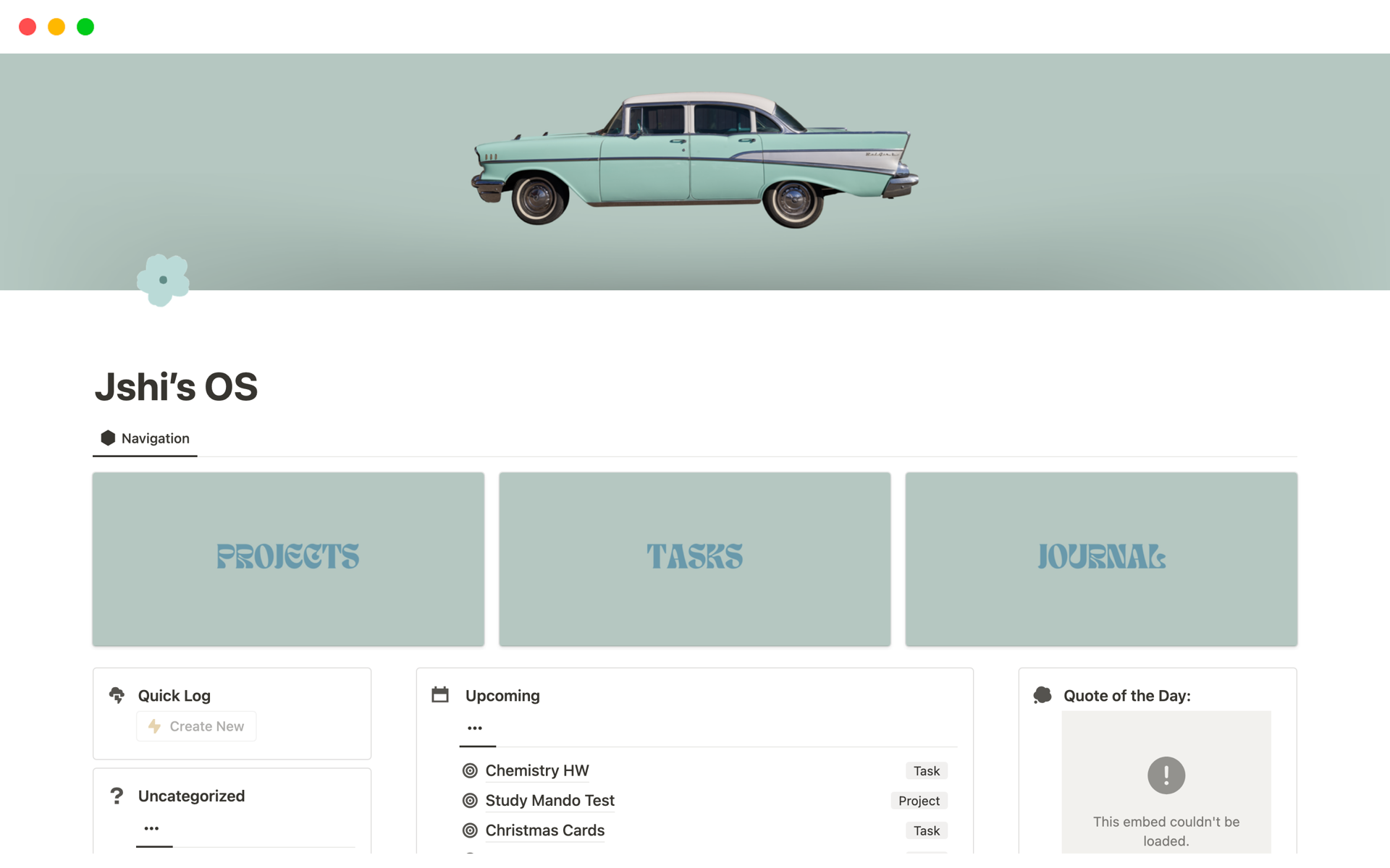 Organize everything will Jshi's efficient and aesthetic notion template.