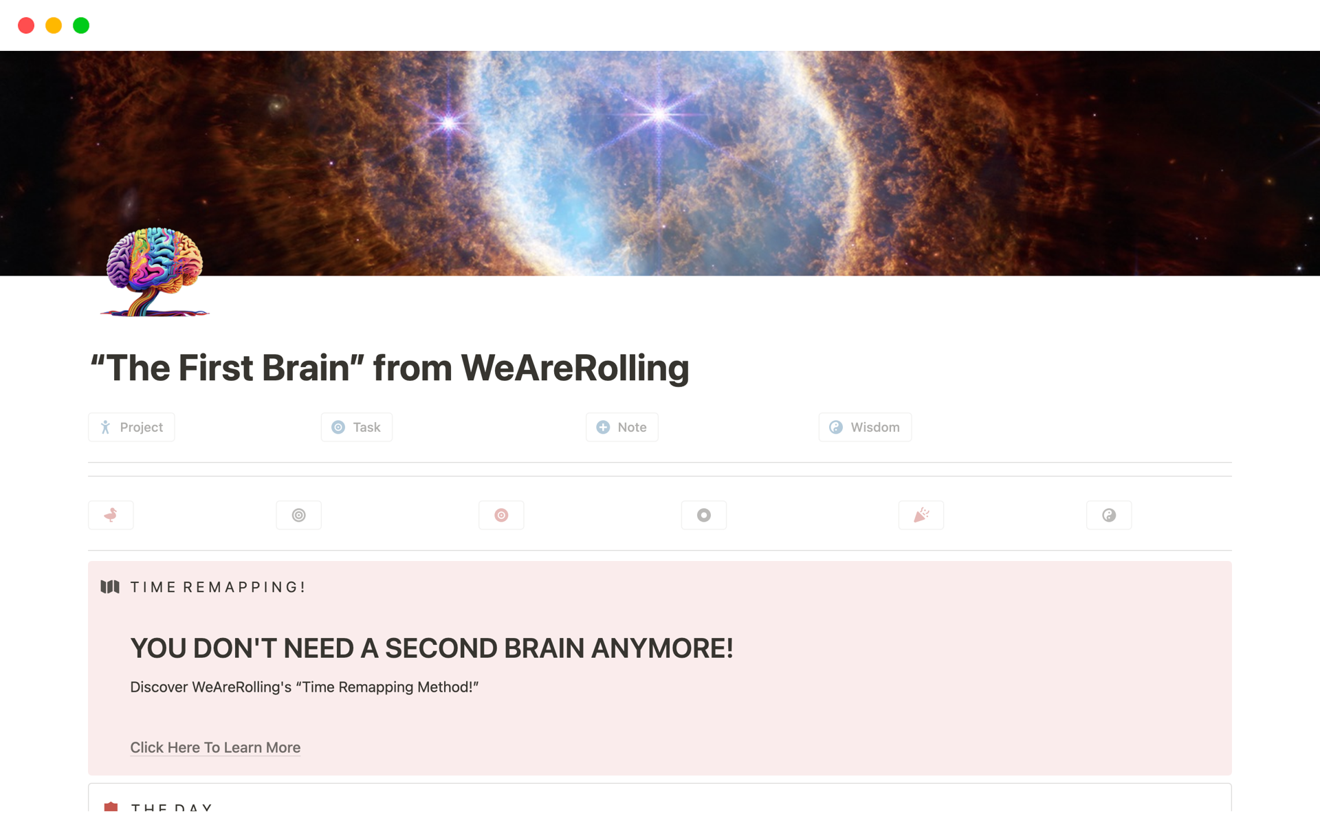 A template preview for The First Brain from WeAreRolling