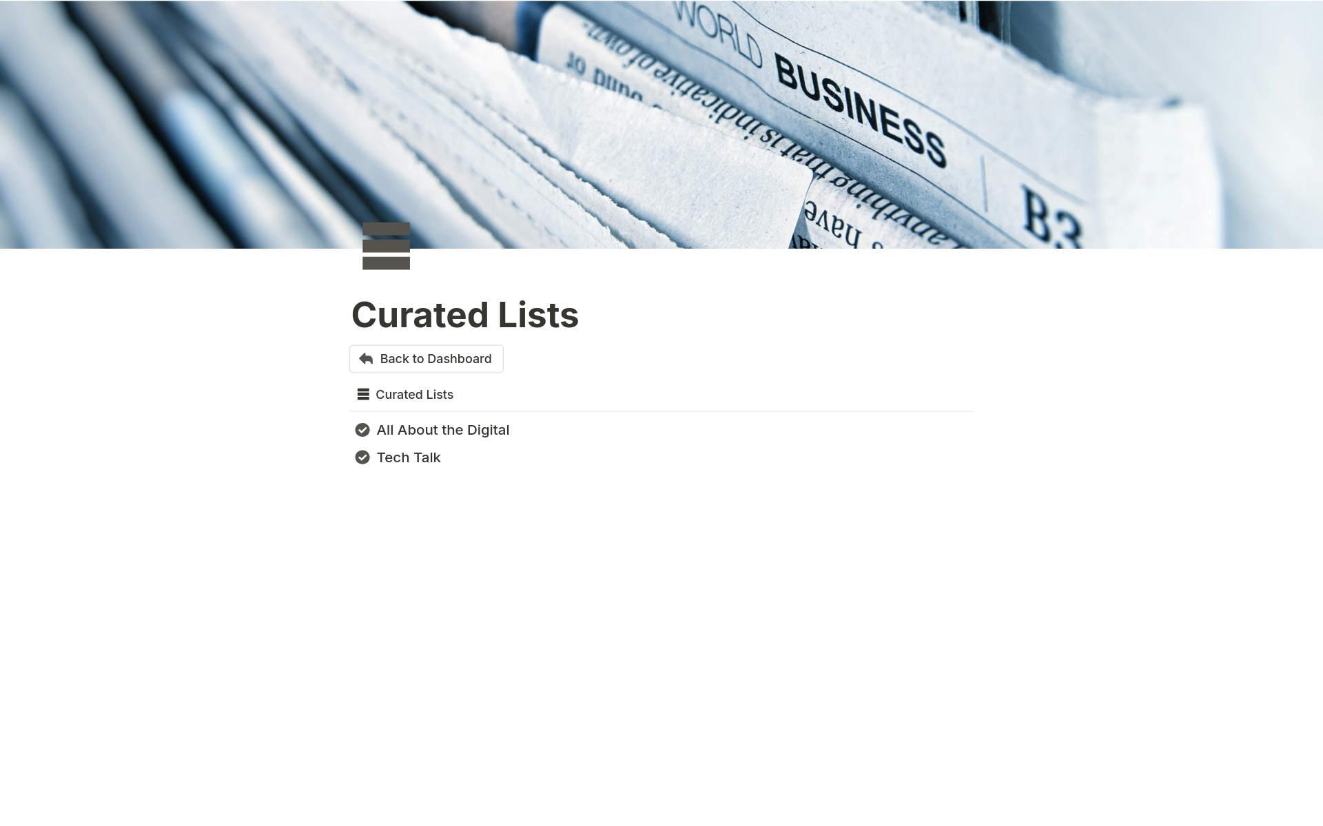 The Article Reading List Template is a digital article manager for the modern reader and curator.