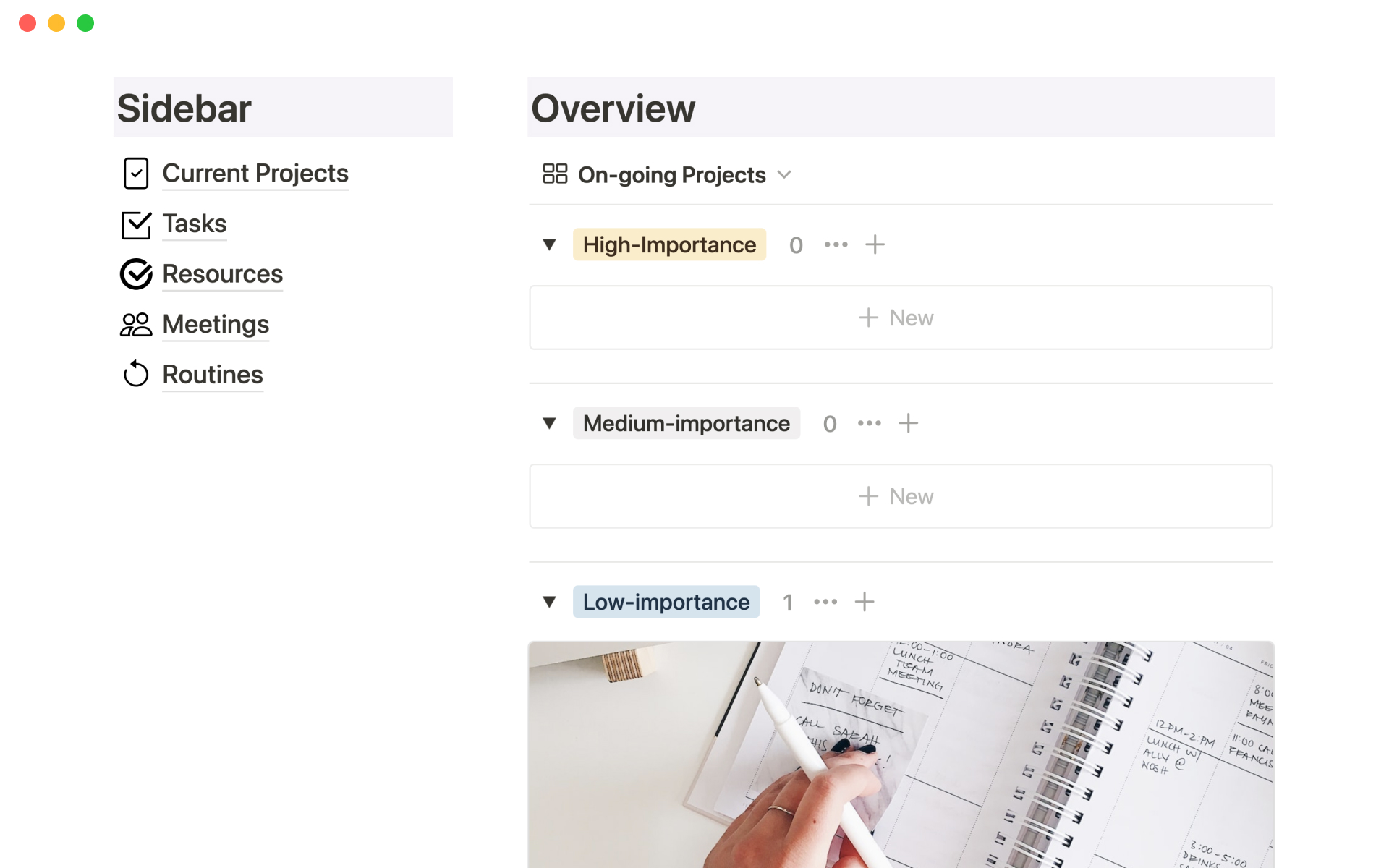 All-in-one project manager | Notion Template