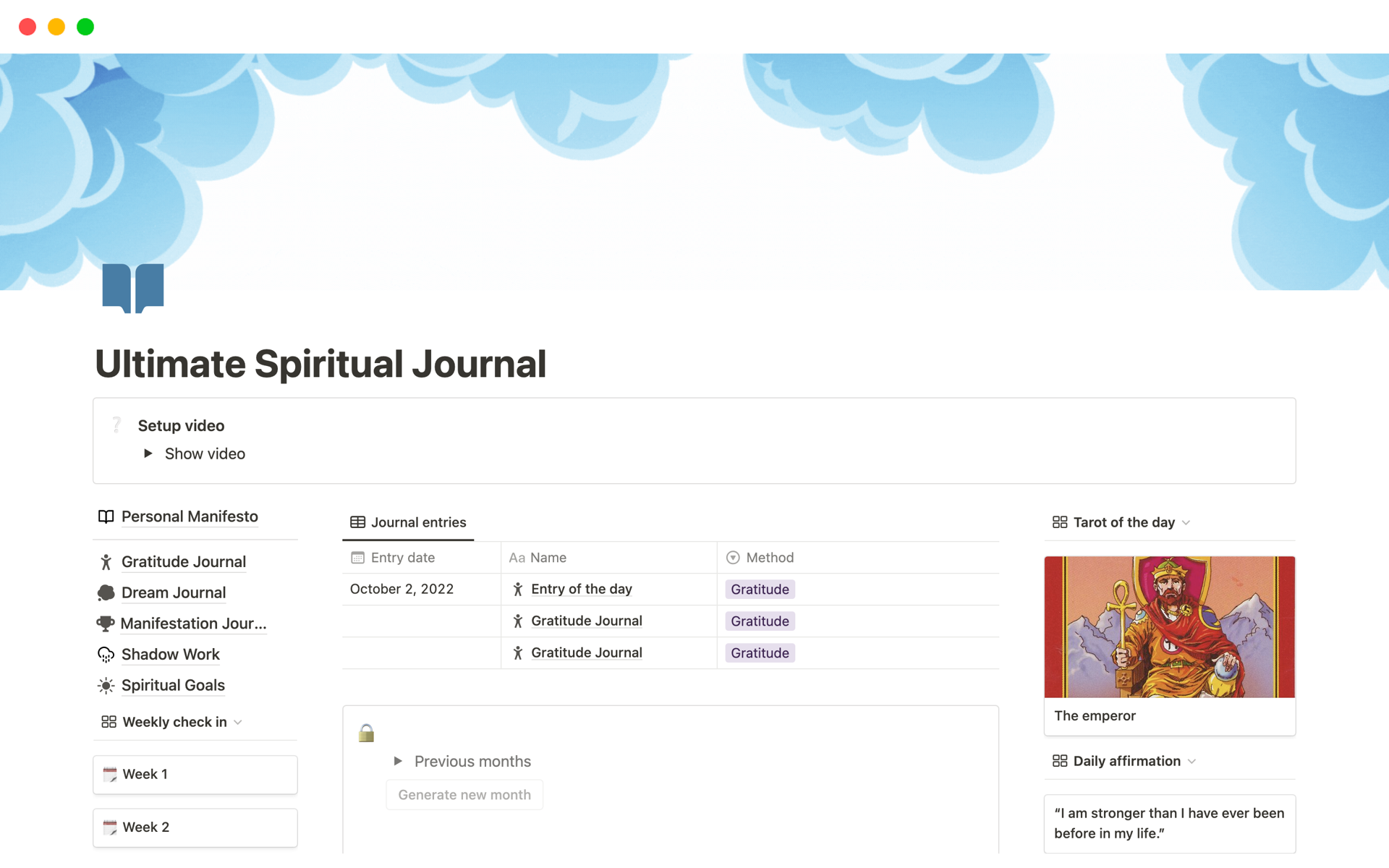 A template preview for Spiritual Bundle