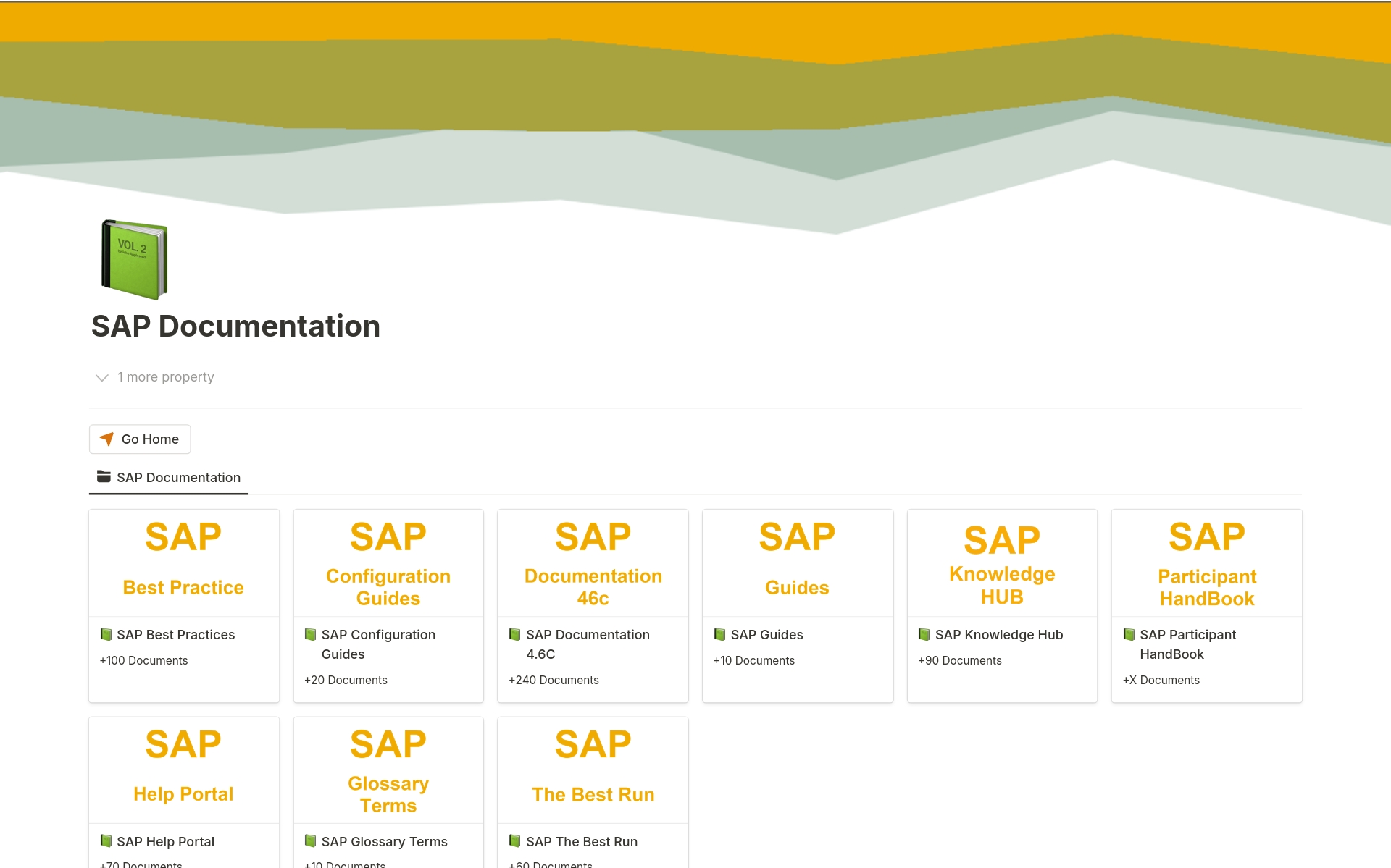 SAP Project · Capture and Organize all your SAP Documentation in one-place. 
Clients database, Project Documentation, SAP Documentation and Resources - SAP Press* Document - 
This template is updated weekly with more documents and resources.
