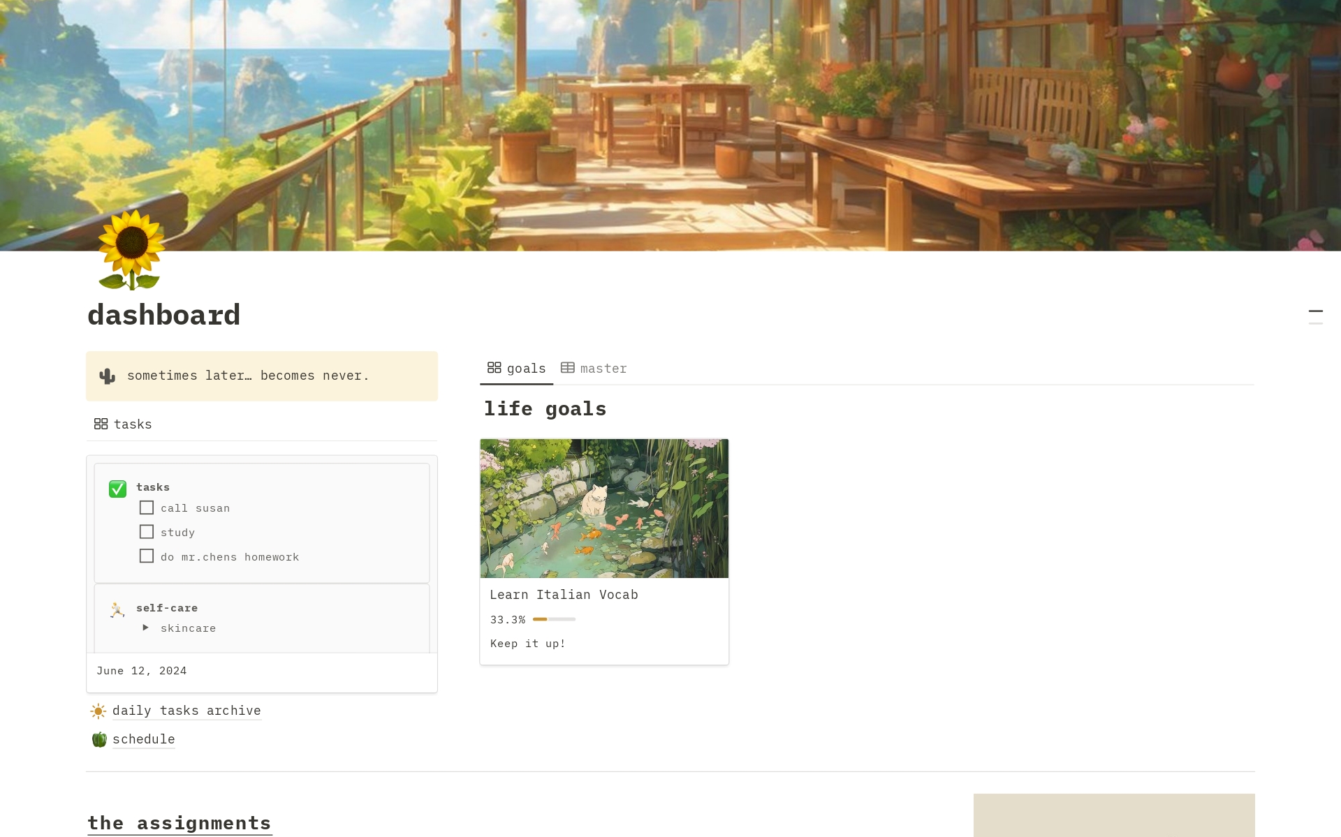 School Dashboard Template Notion Marketplace