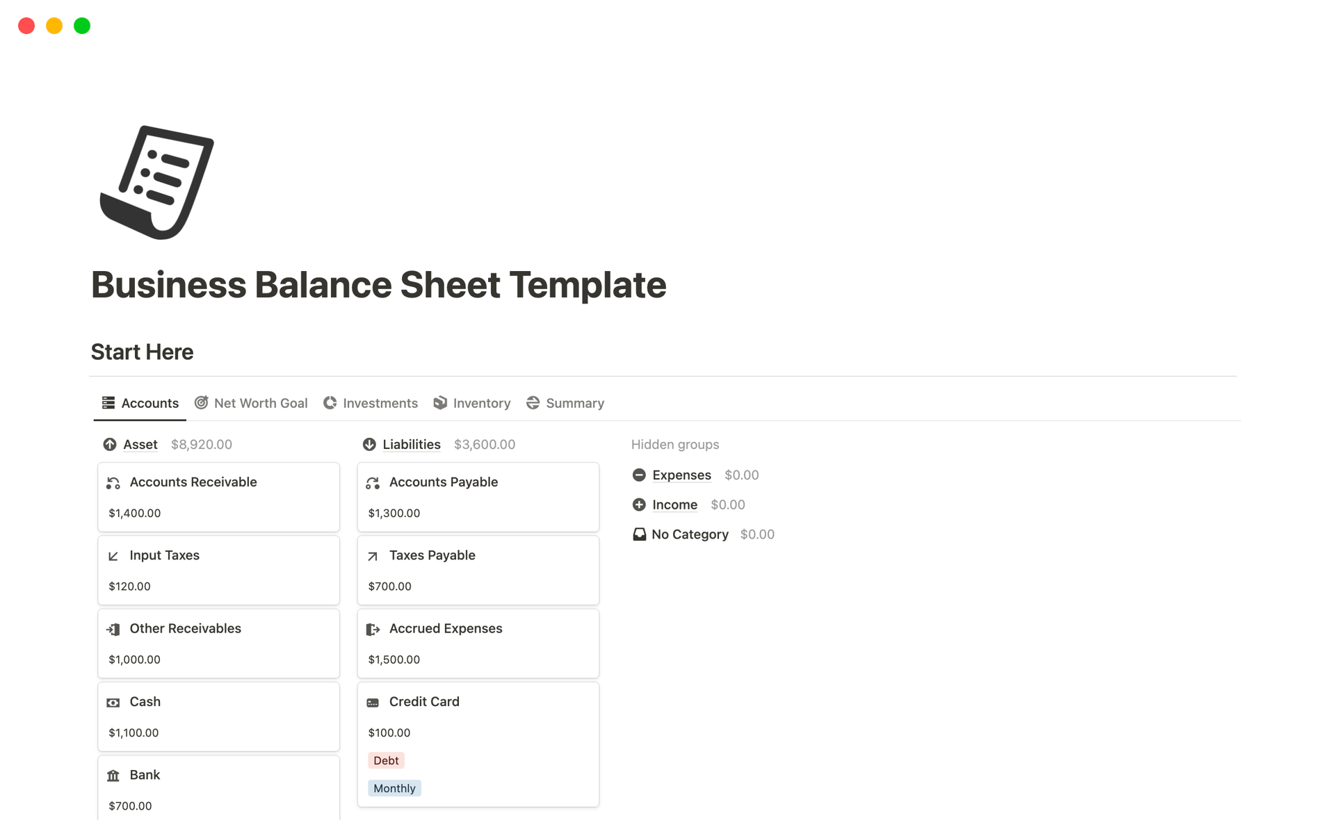 This is a user-friendly tool that allows individuals or businesses to record and assess their assets, liabilities, and equity at a specific point in time to gauge their financial health.