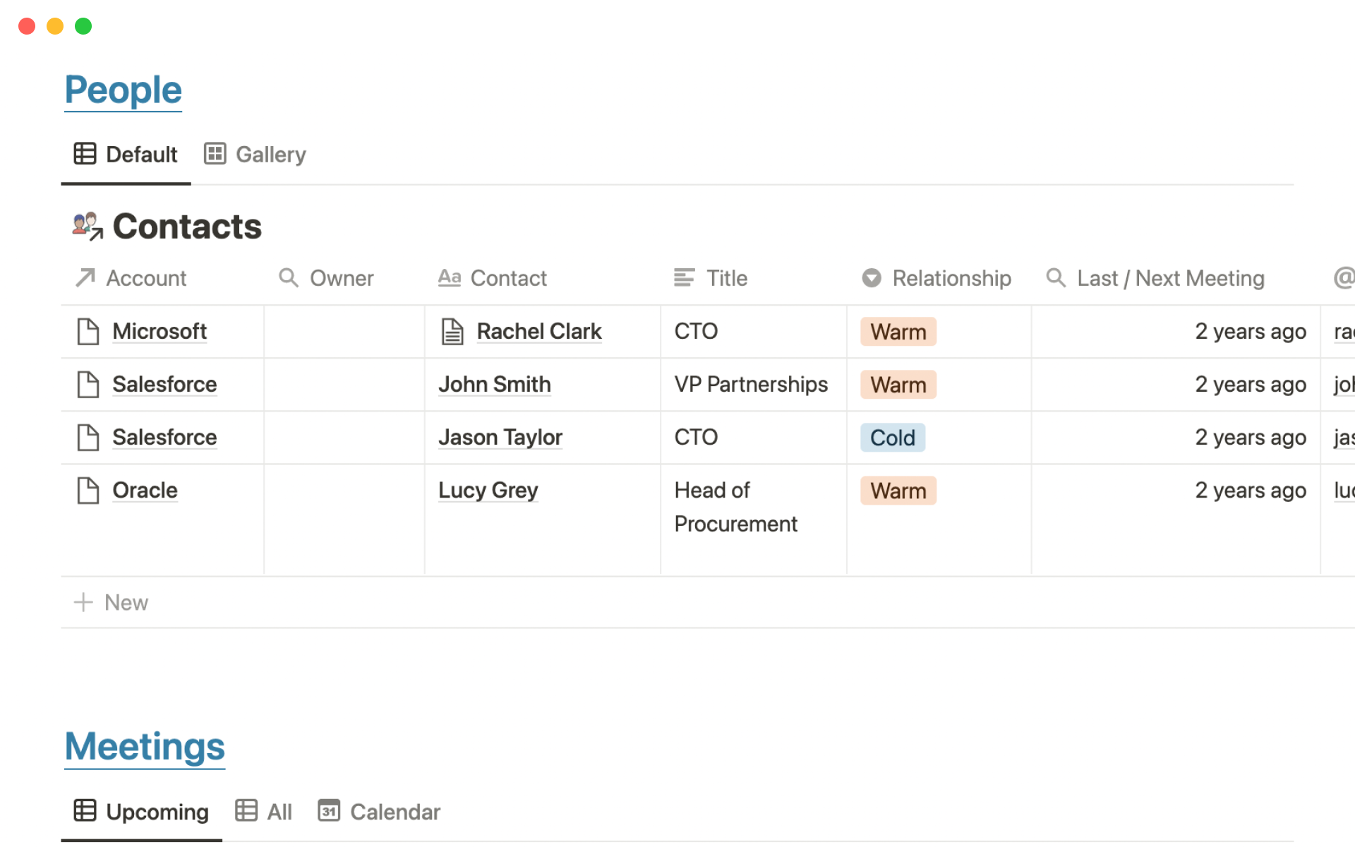 Manage your sales, schedule meetings and keep track of the companies and contacts that you work with.