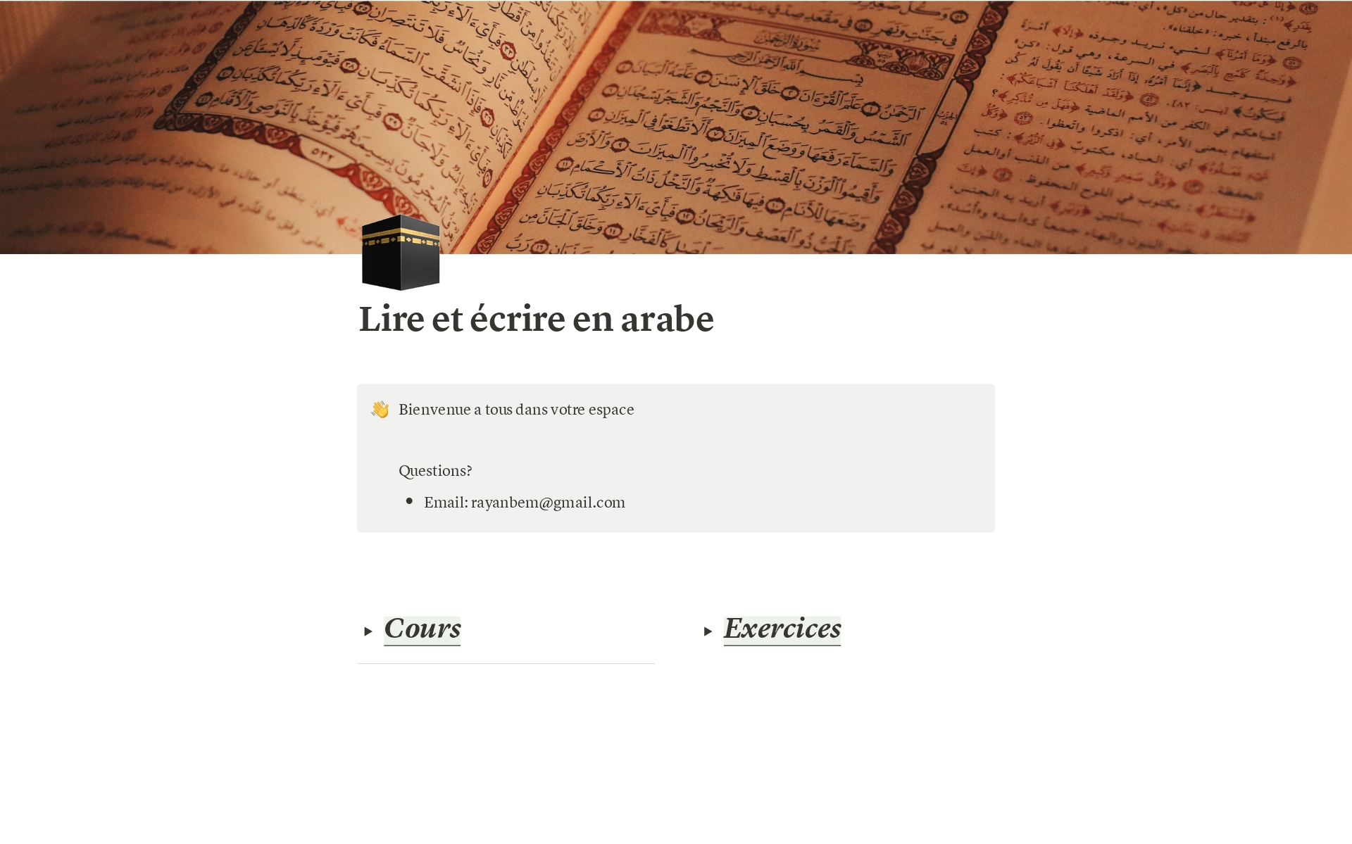 Vous allez apprendre a lire et écrire les lettres en arabe