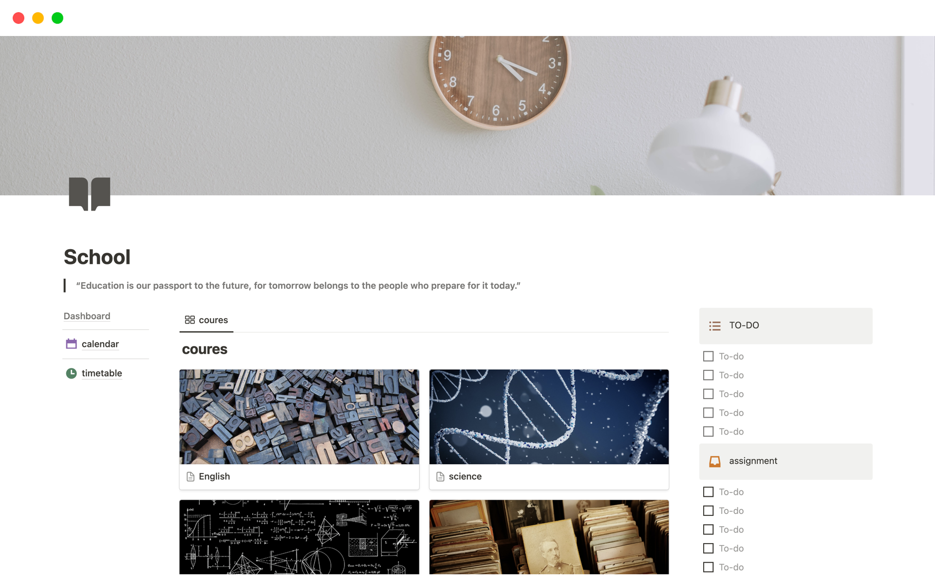 School Template by tempo Notion Marketplace School Template by tempo Notion Marketplace