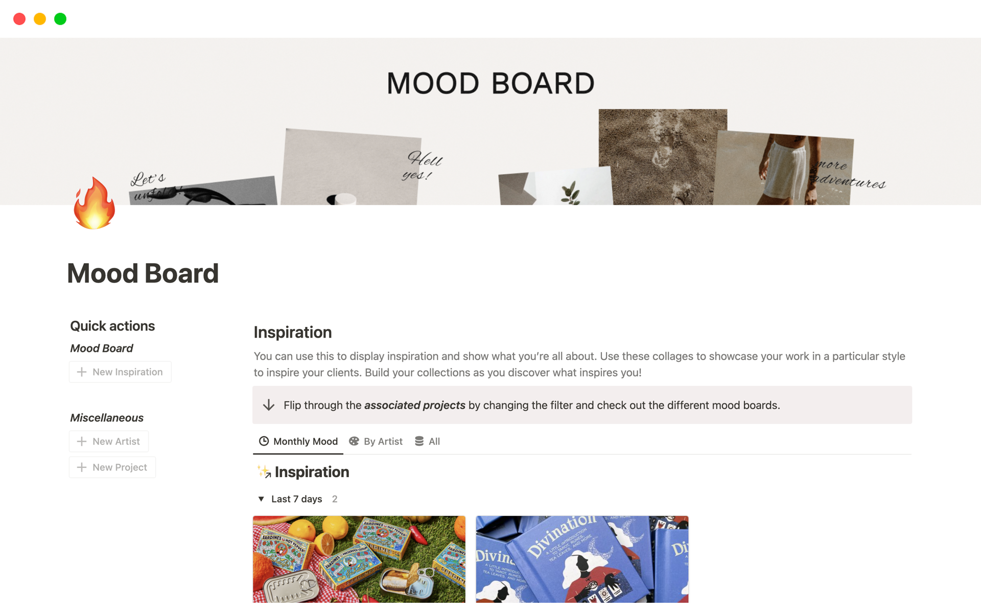 Mood Board by adam.griswold Notion Template