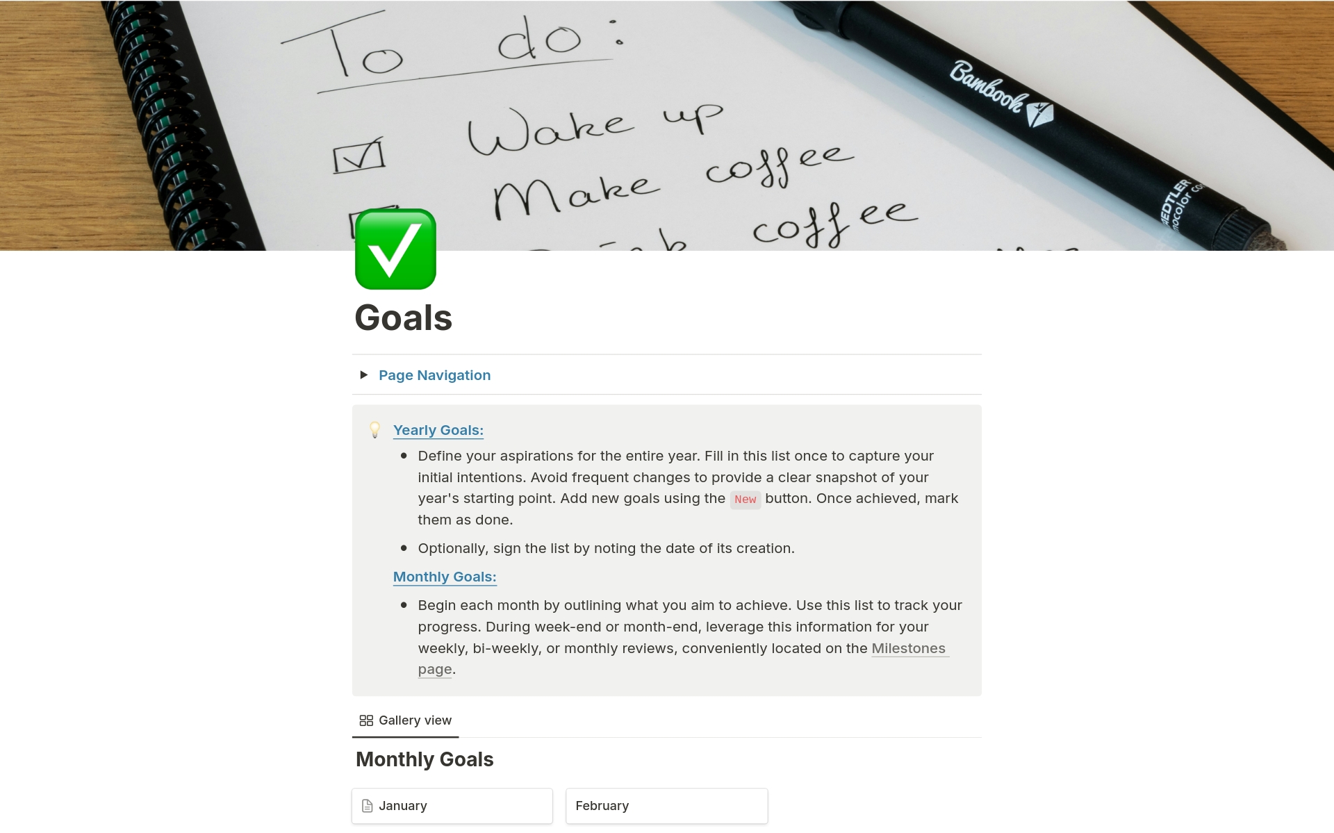 Make this year the best year of your life! This Yearly Goals and Progress Tracker helps you track your achievements.