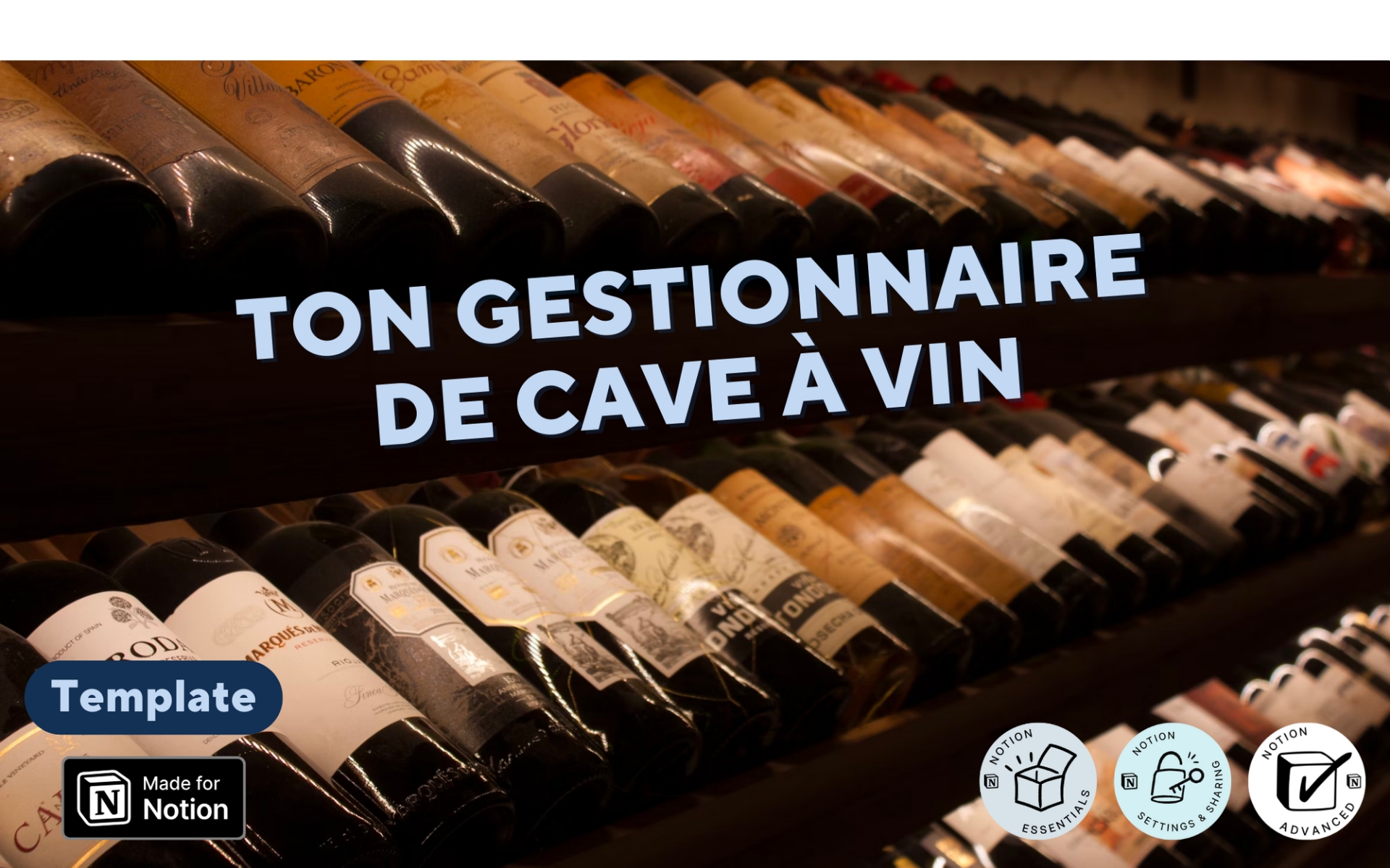 Ce template pour organiser ta cave à vin va changer ta façon de choisir une bouteille dans ta cave !