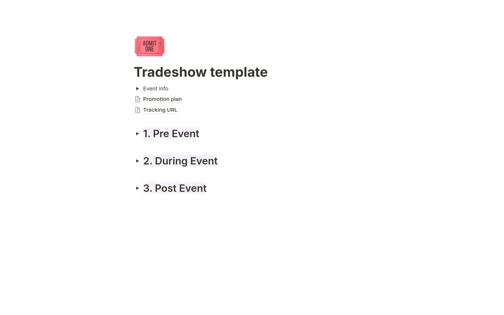 Workflow of preparing for your tradeshow event. It's what I apply at my tech job for B2B SaaS company, but this can be replicated in other industries. 