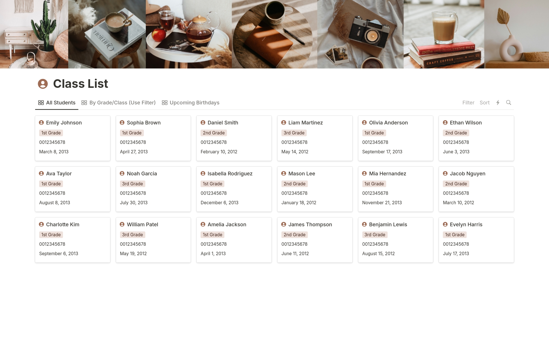Teacher Planner Notion Template