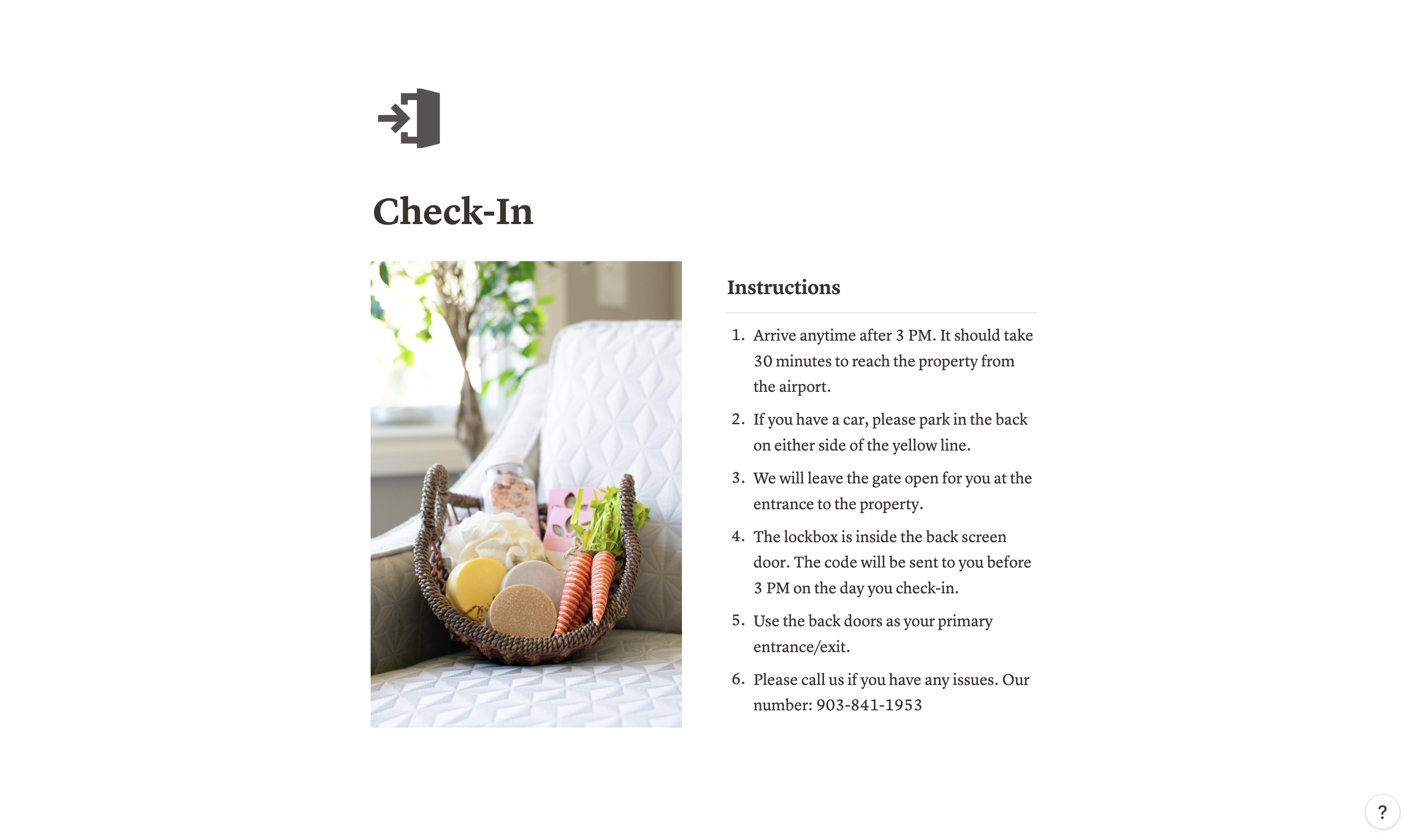 Give your Airbnb guests the most pleasant stay — Notion website guide to your home