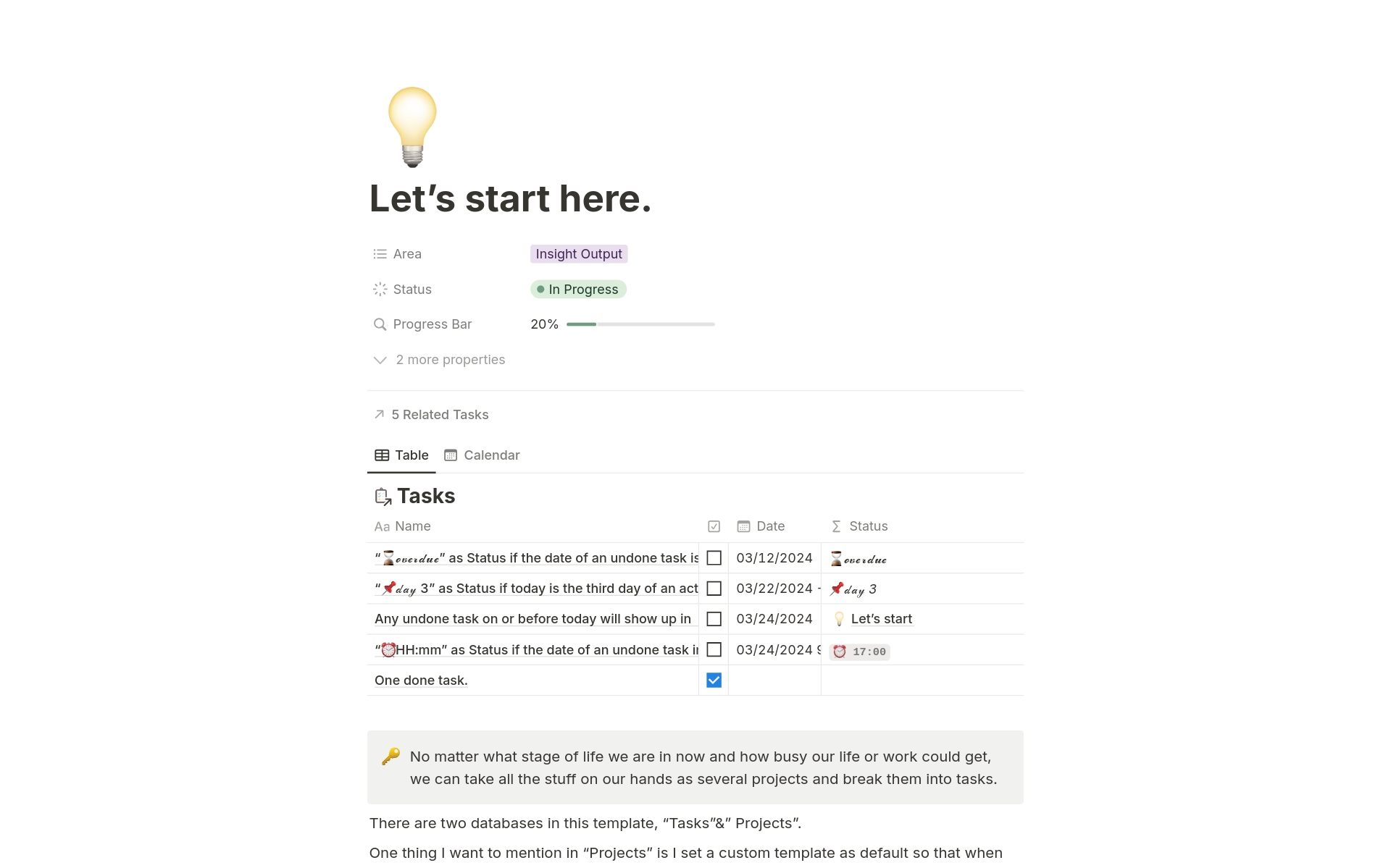 Plan and track all your projects and related tasks in one place.