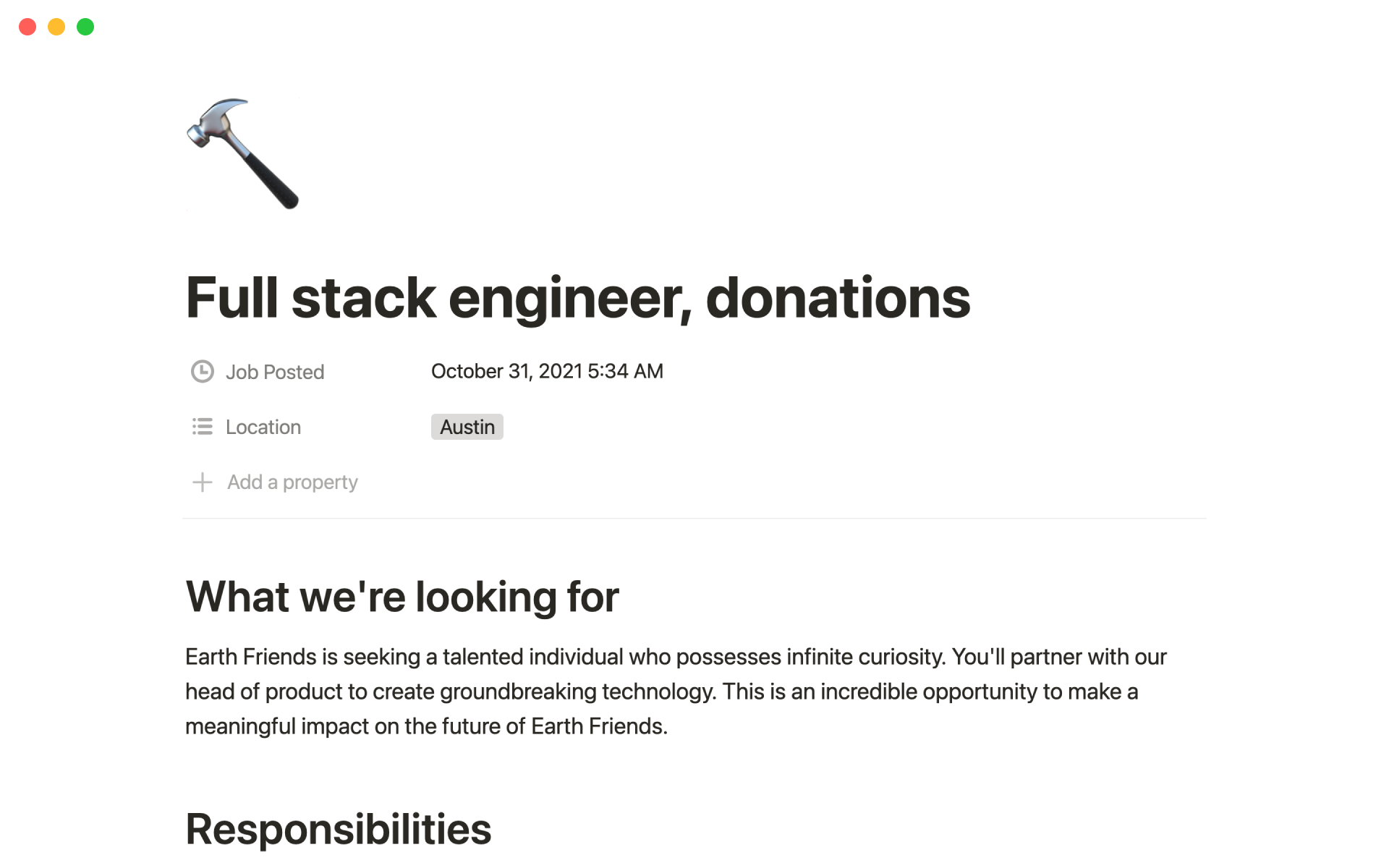 Nonprofit job board 2024 Notion Template