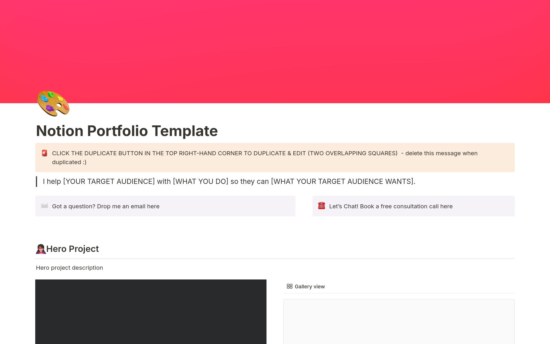 A template preview for Portfolio for freelance creatives & designers