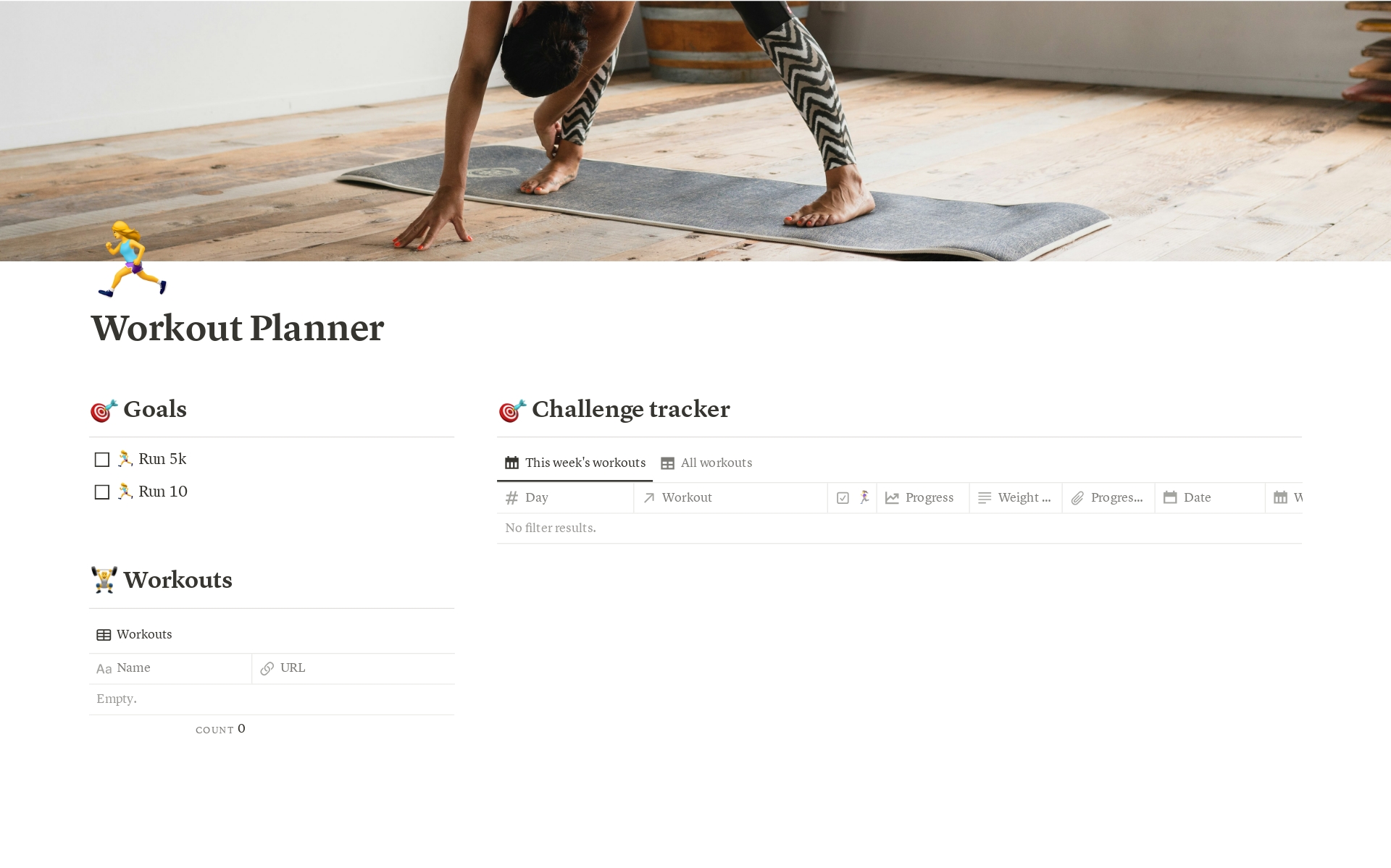 Are you ready to become the best version of yourself? Track your progress and stay motivated with this notion template.
