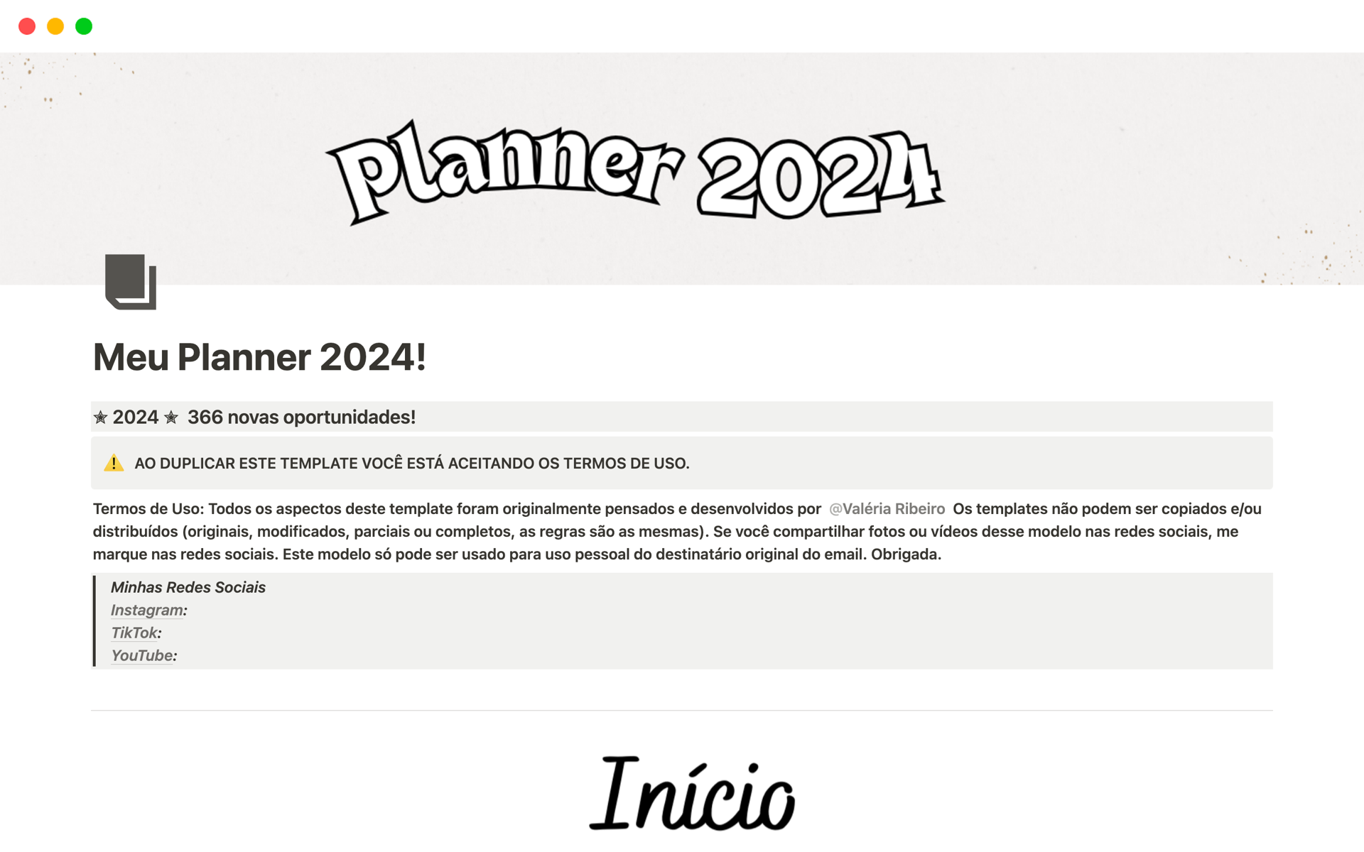 A template preview for Meu Planner Digital Completo 2024!