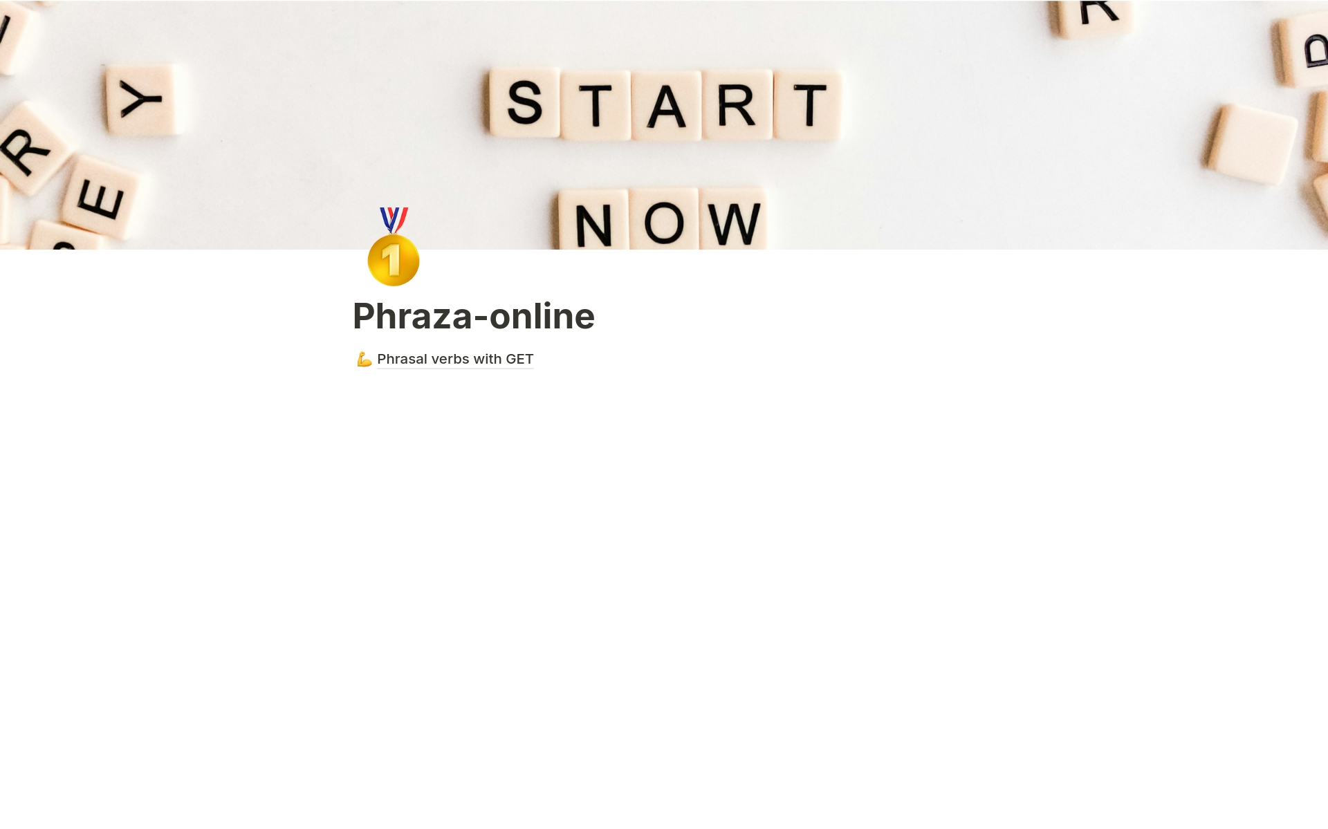 English Phrasal Verbs Notion Template