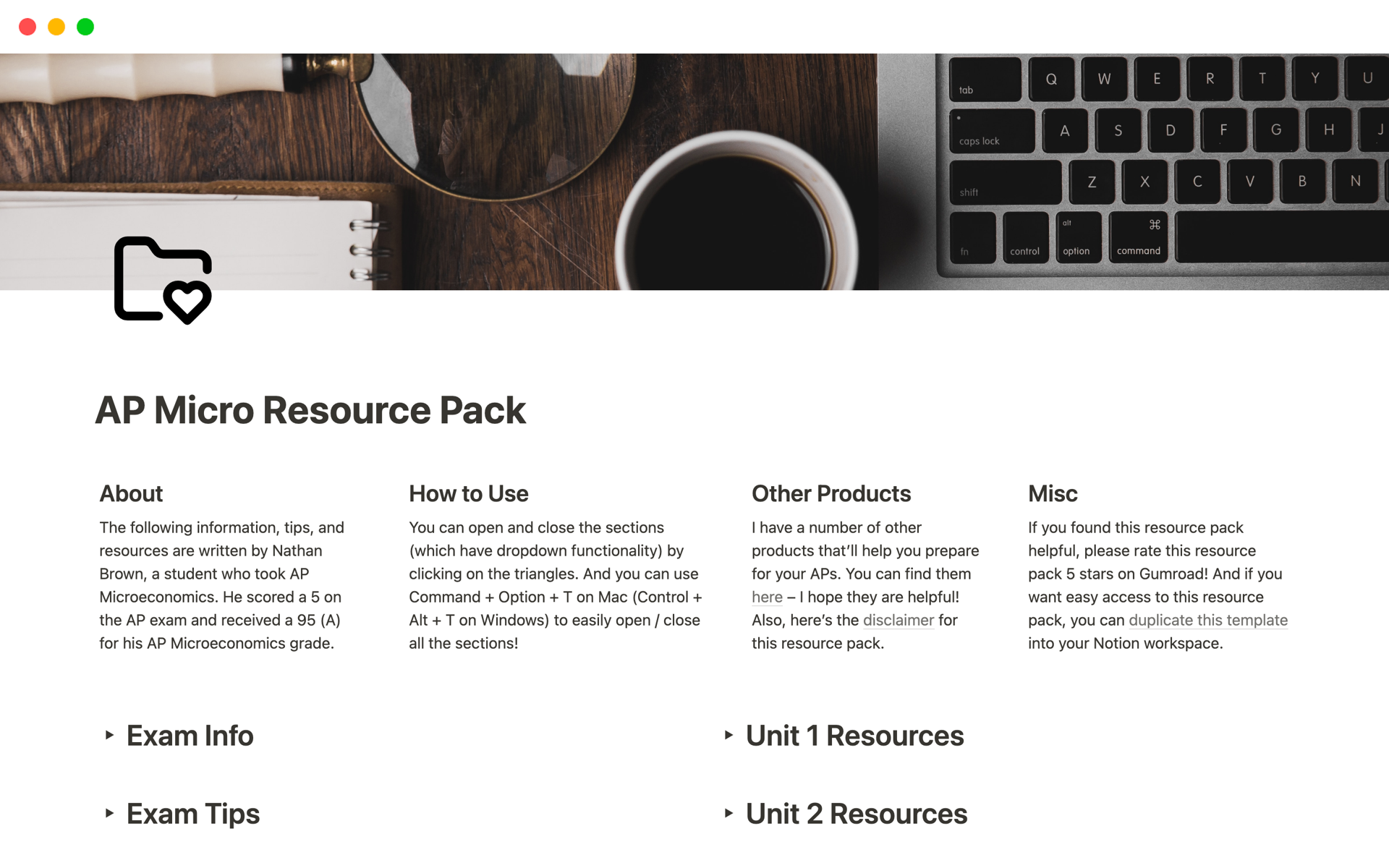 AP Micro Resource Packのテンプレートのプレビュー