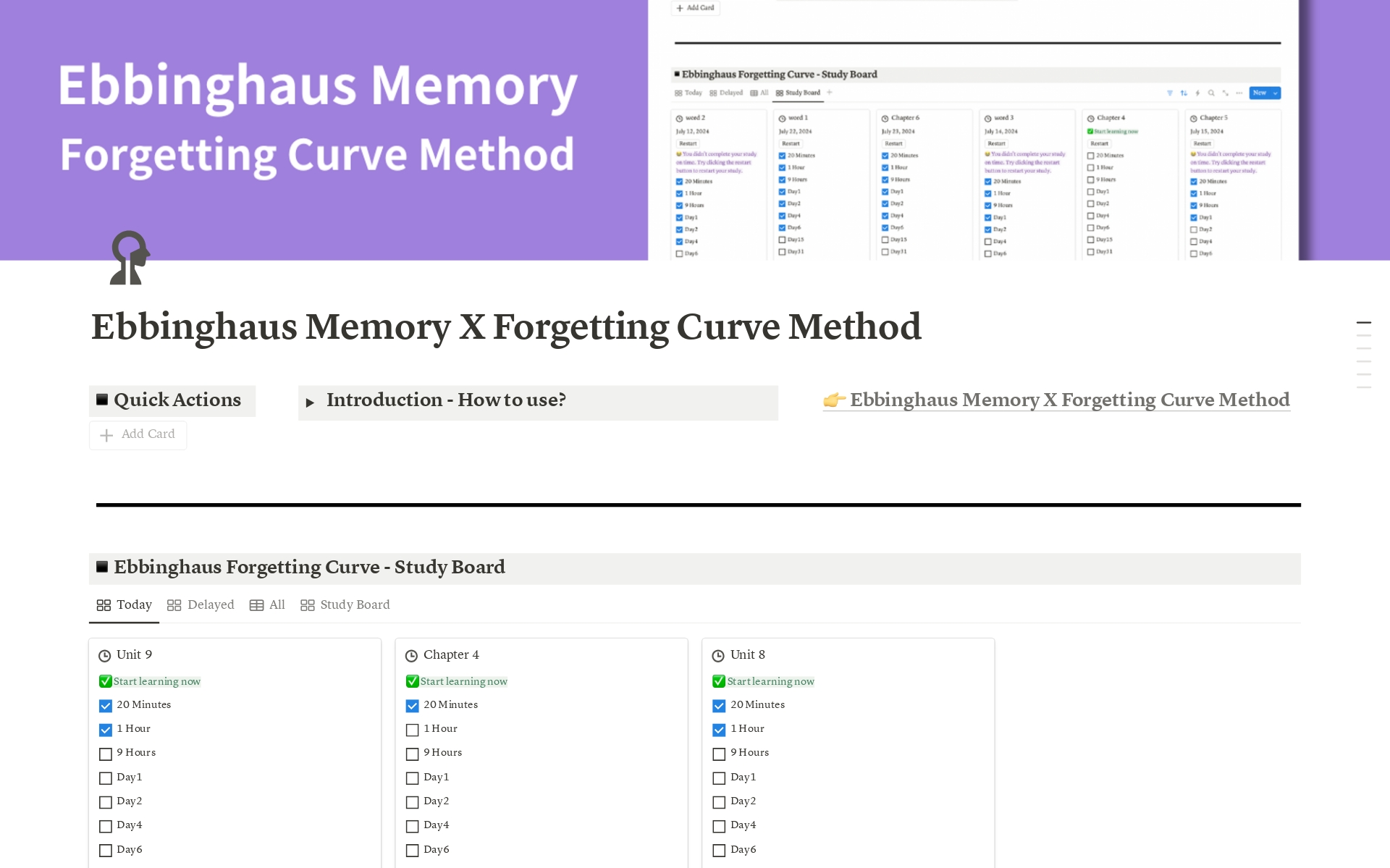 Ebbinghaus Memory X Forgetting Curve Method Template By Chloe Hub Ebbinghaus Memory X Forgetting Curve Method Template By Chloe Hub