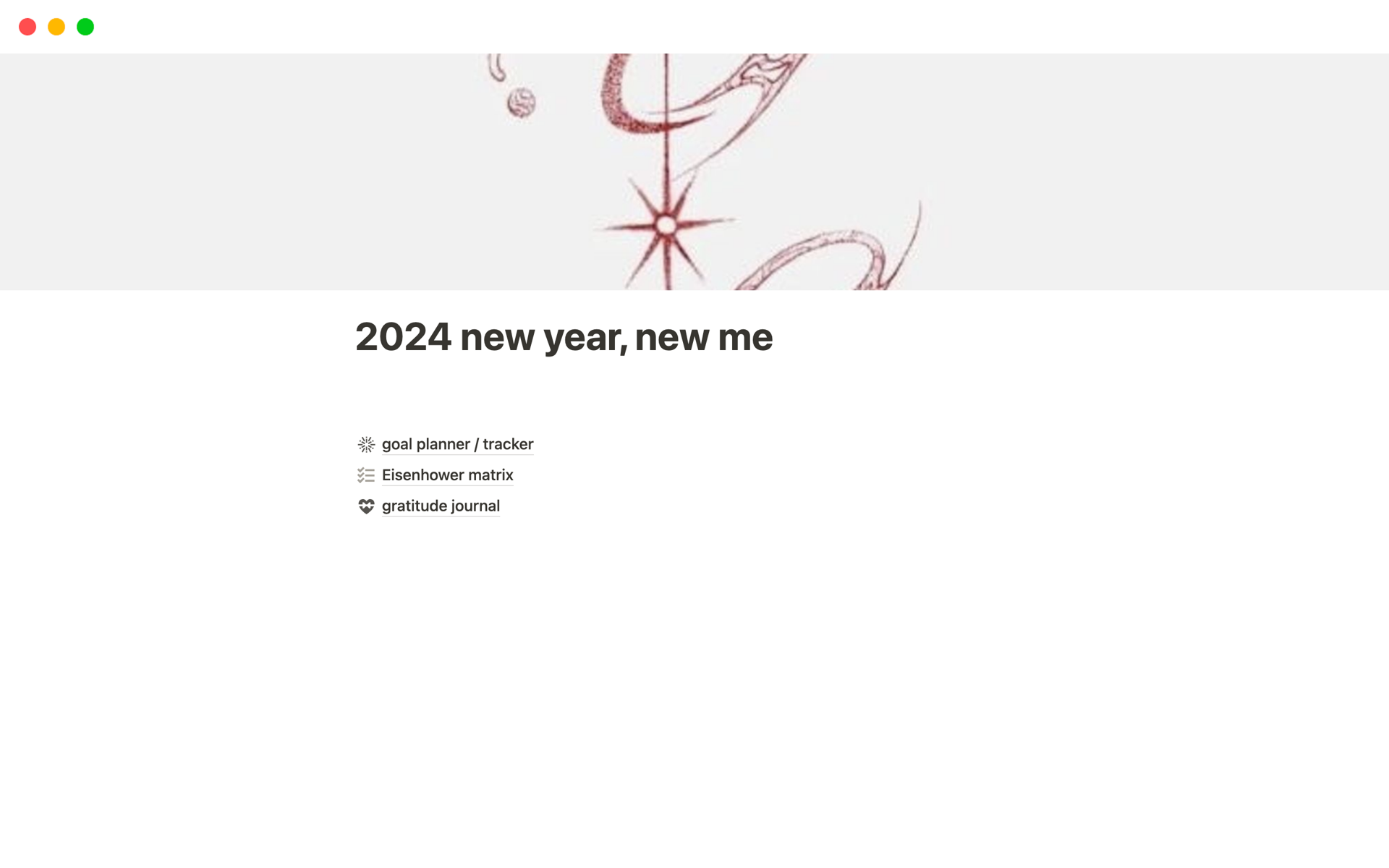 A template preview for 2024 new year, new me 