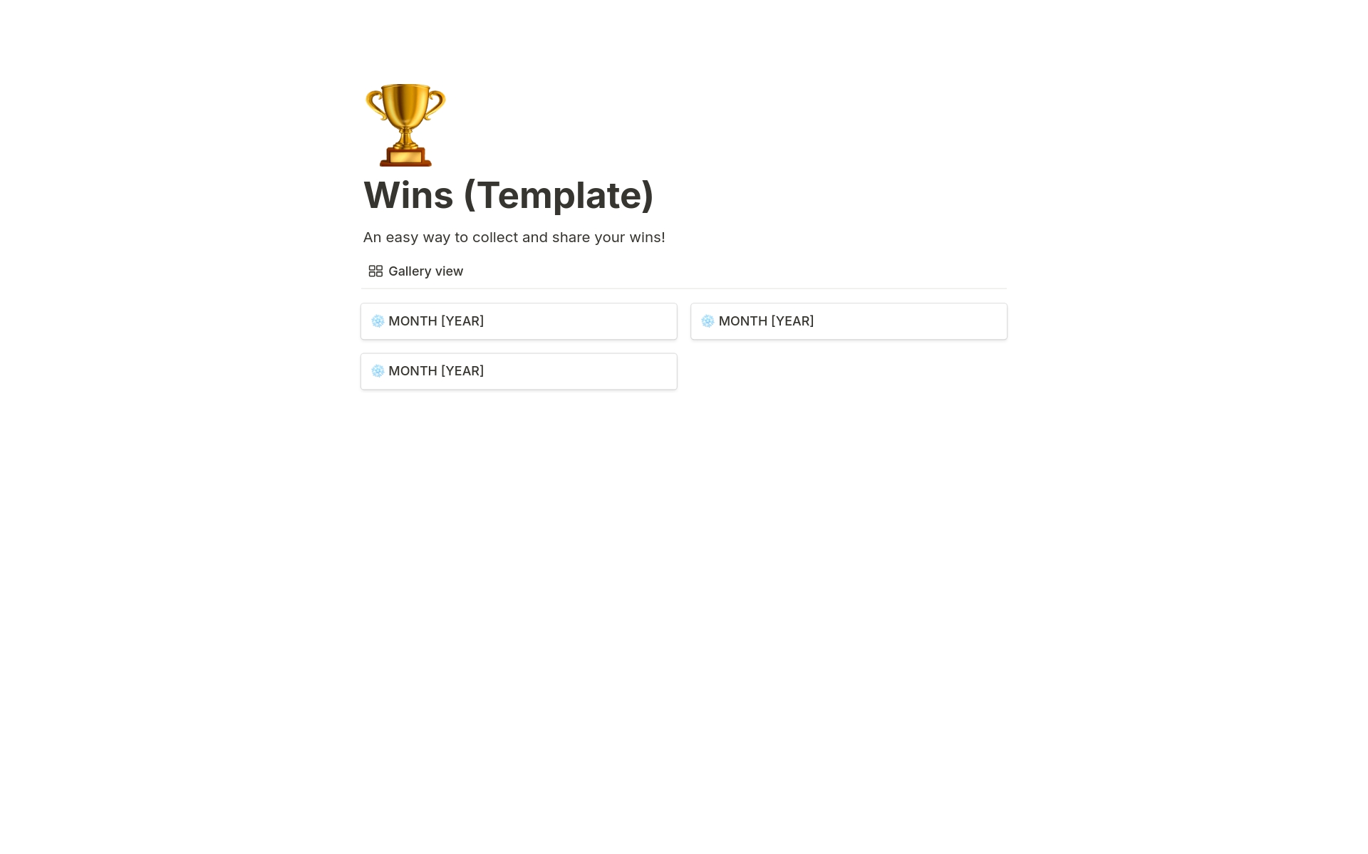 A template preview for Wins Folder