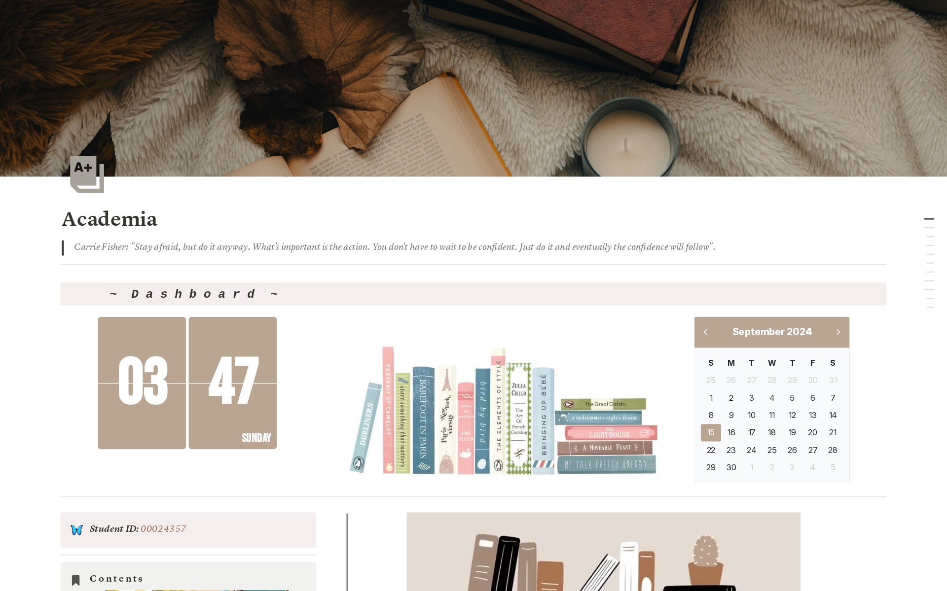 AllInOne Student Academia Notion Template