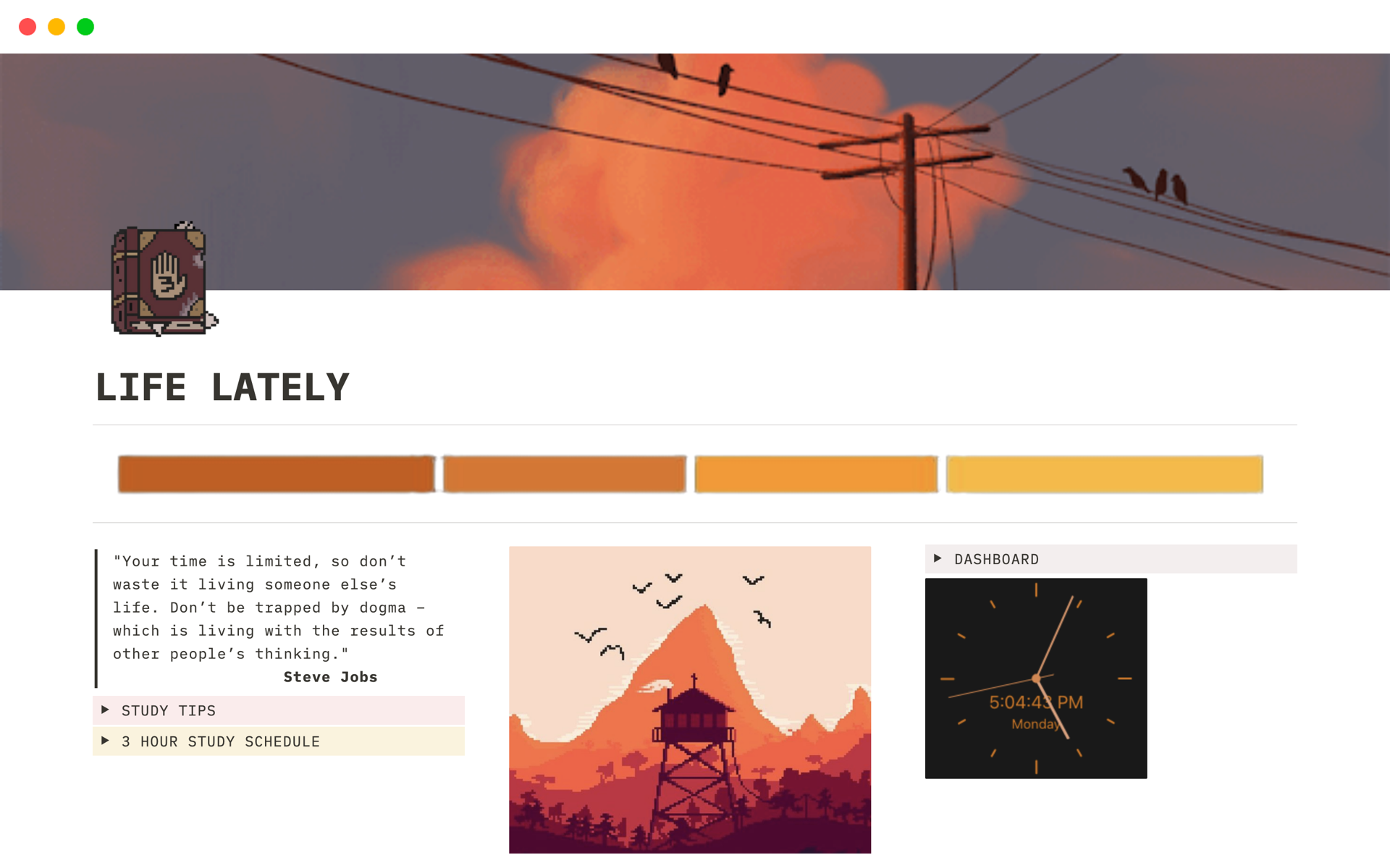 LIFE LATELY Notion Template