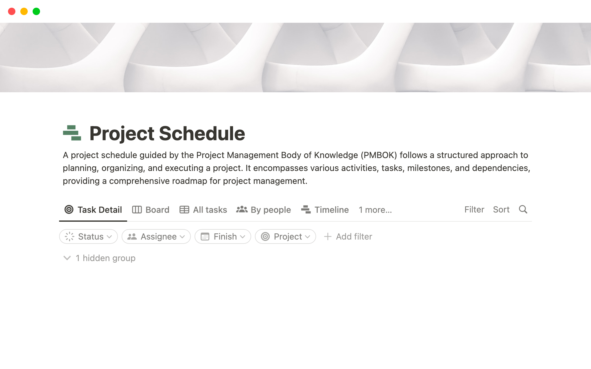 An efficient project scheduling tool for small and medium sized projects.