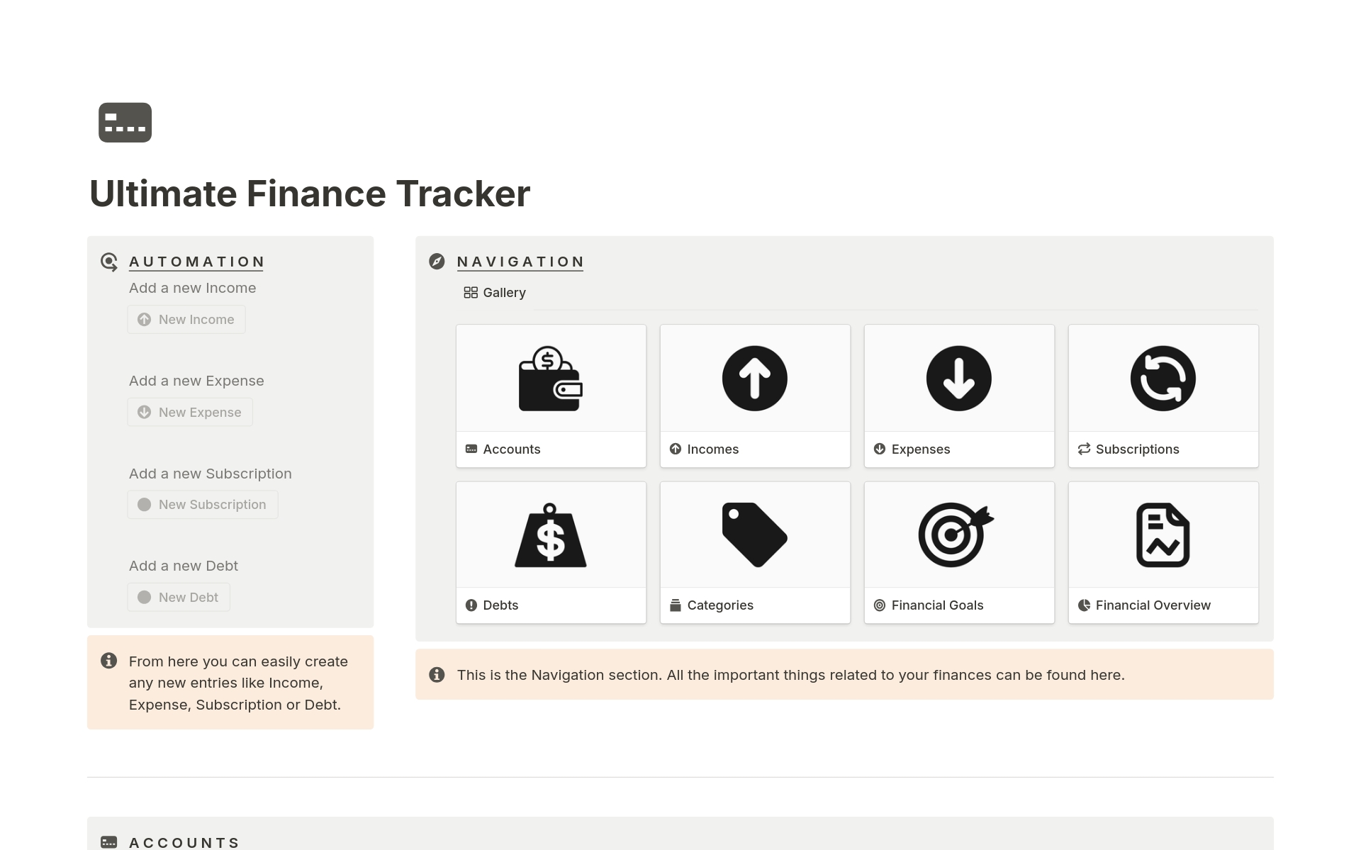 Track and Manage all your Finances at one place effortlessly.