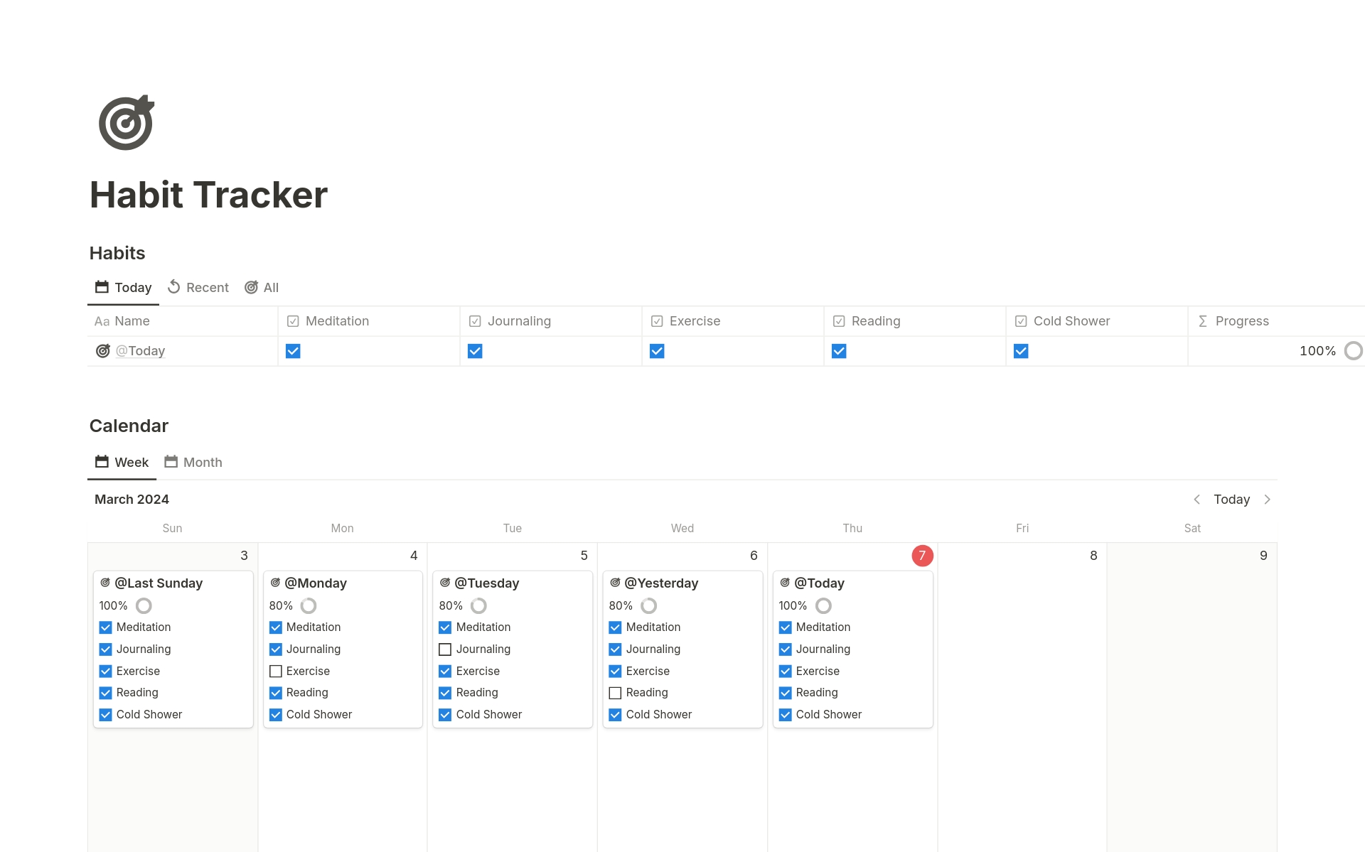 Achieve your goals with Notion Habit Tracker