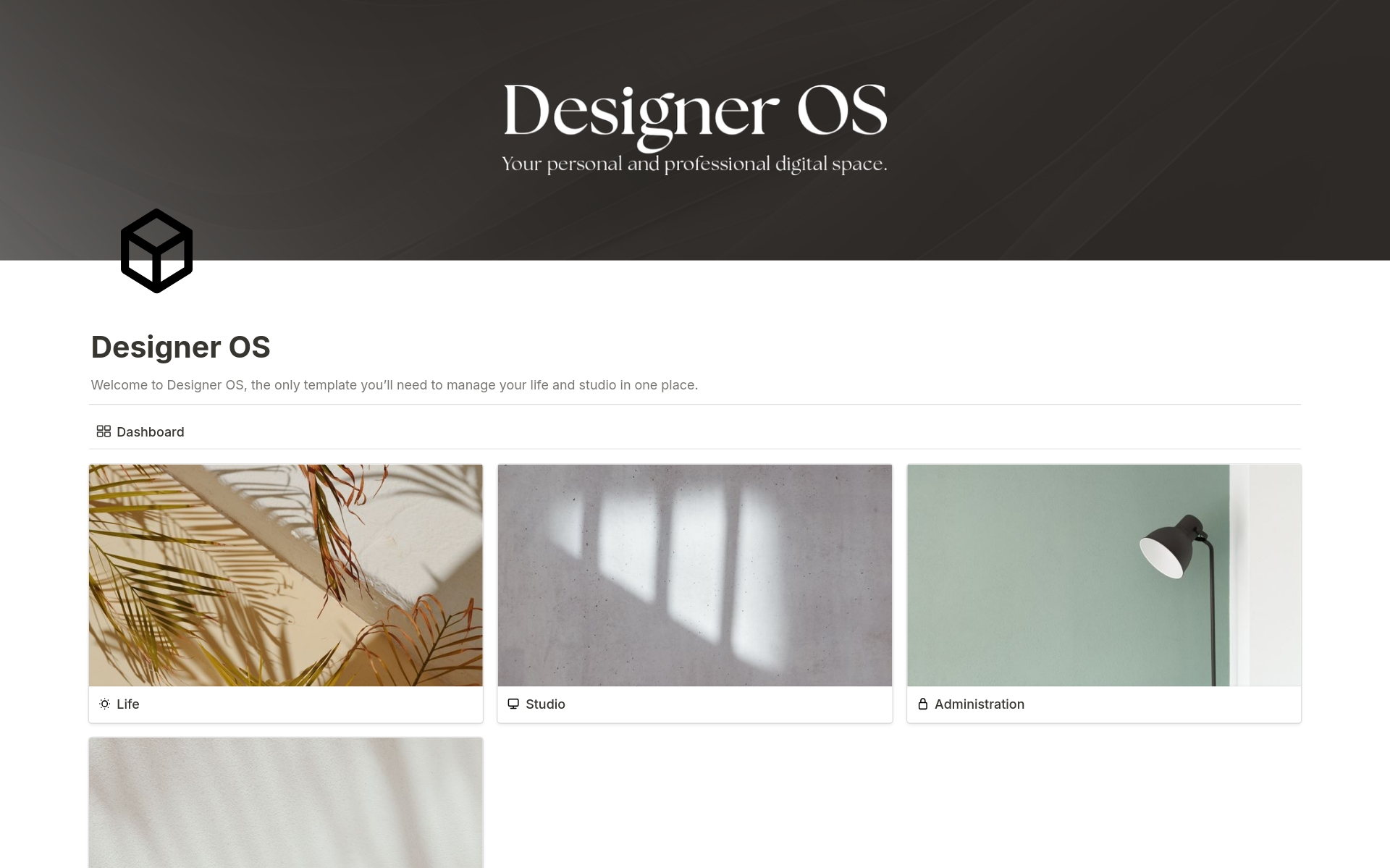 Vista previa de plantilla para Designer OS