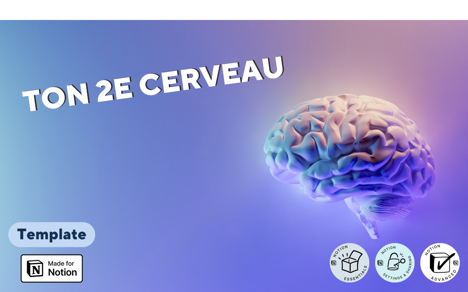 A template preview for 2e cerveau - Gestion d’infos et ressources
