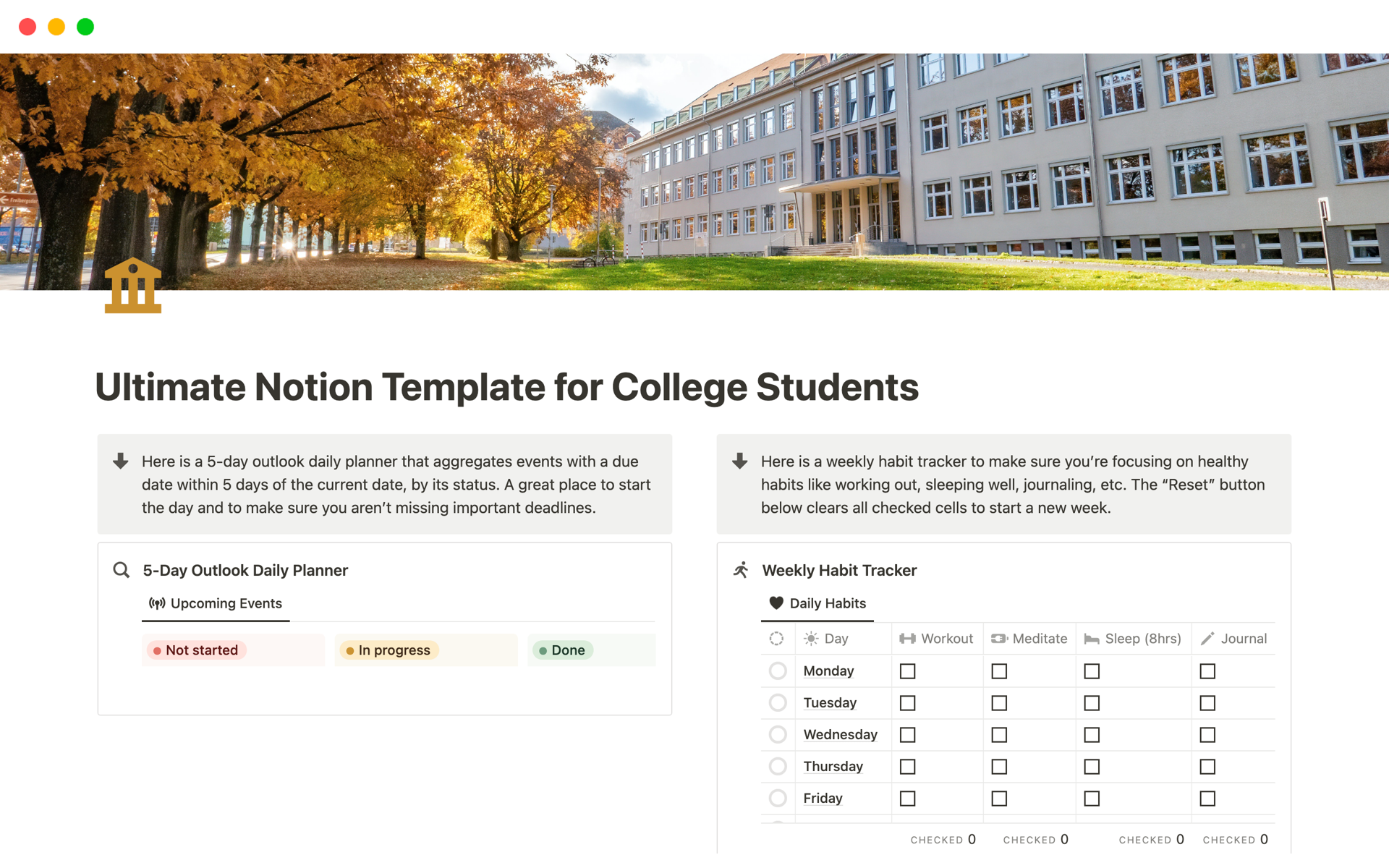 Unlock your academic potential with the ultimate template for students, designed to streamline note-taking, homework tracking, and study planning.