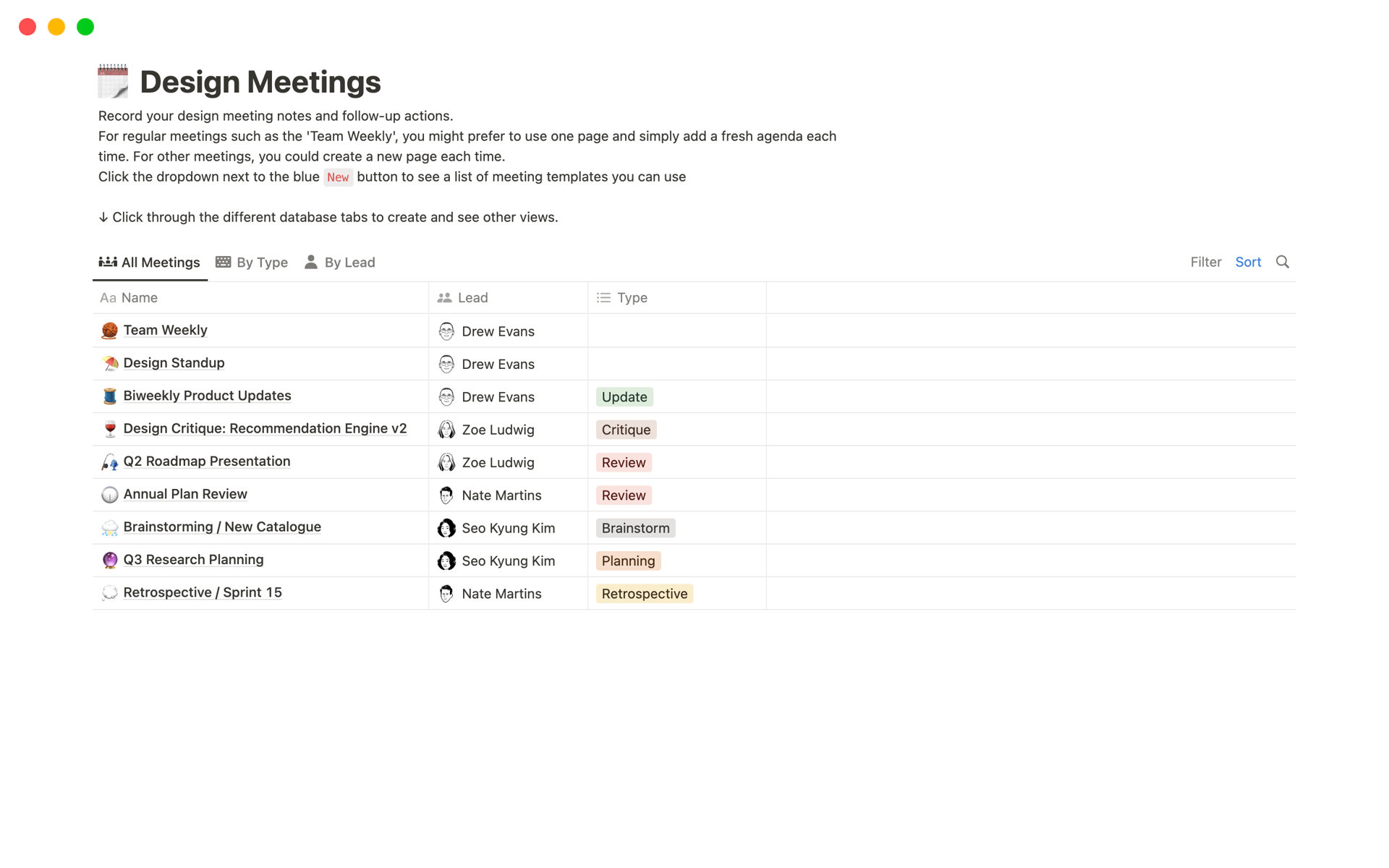A template preview for Design Meetings Bundle