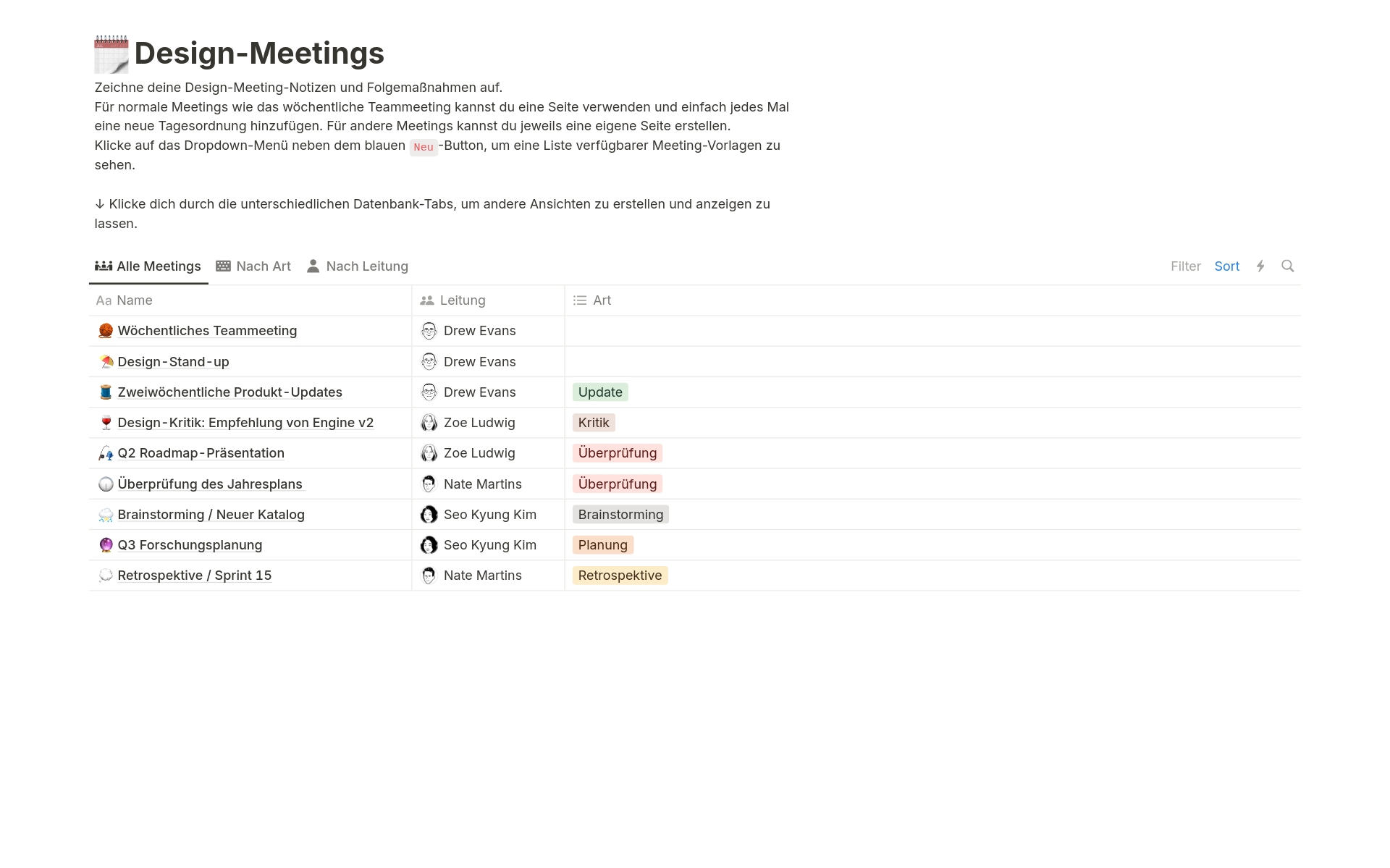 Eine Vorlagenvorschau für Design-Meetings-Bundle