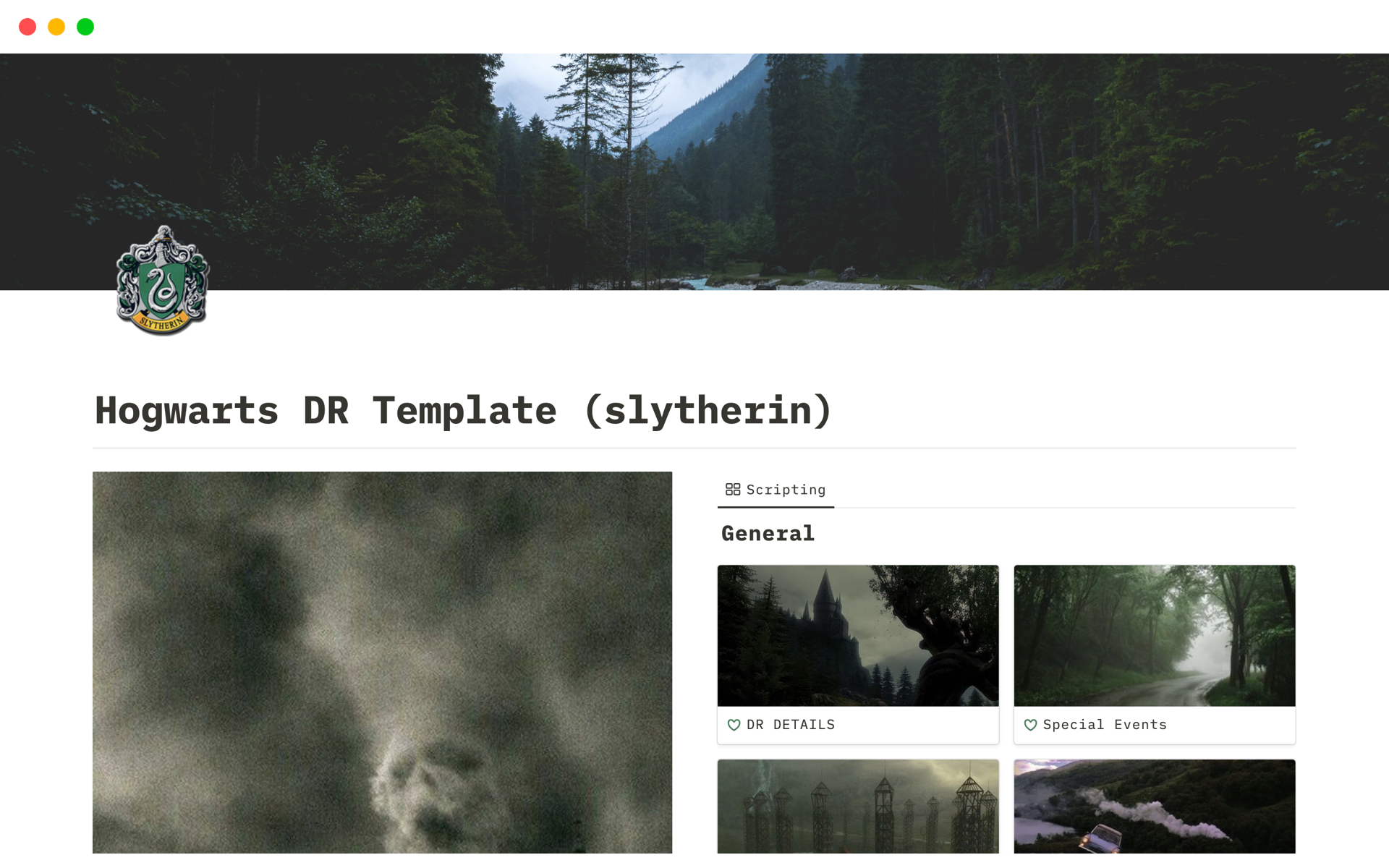 Hogwarts DR Template (slytherin)님의 템플릿 미리보기