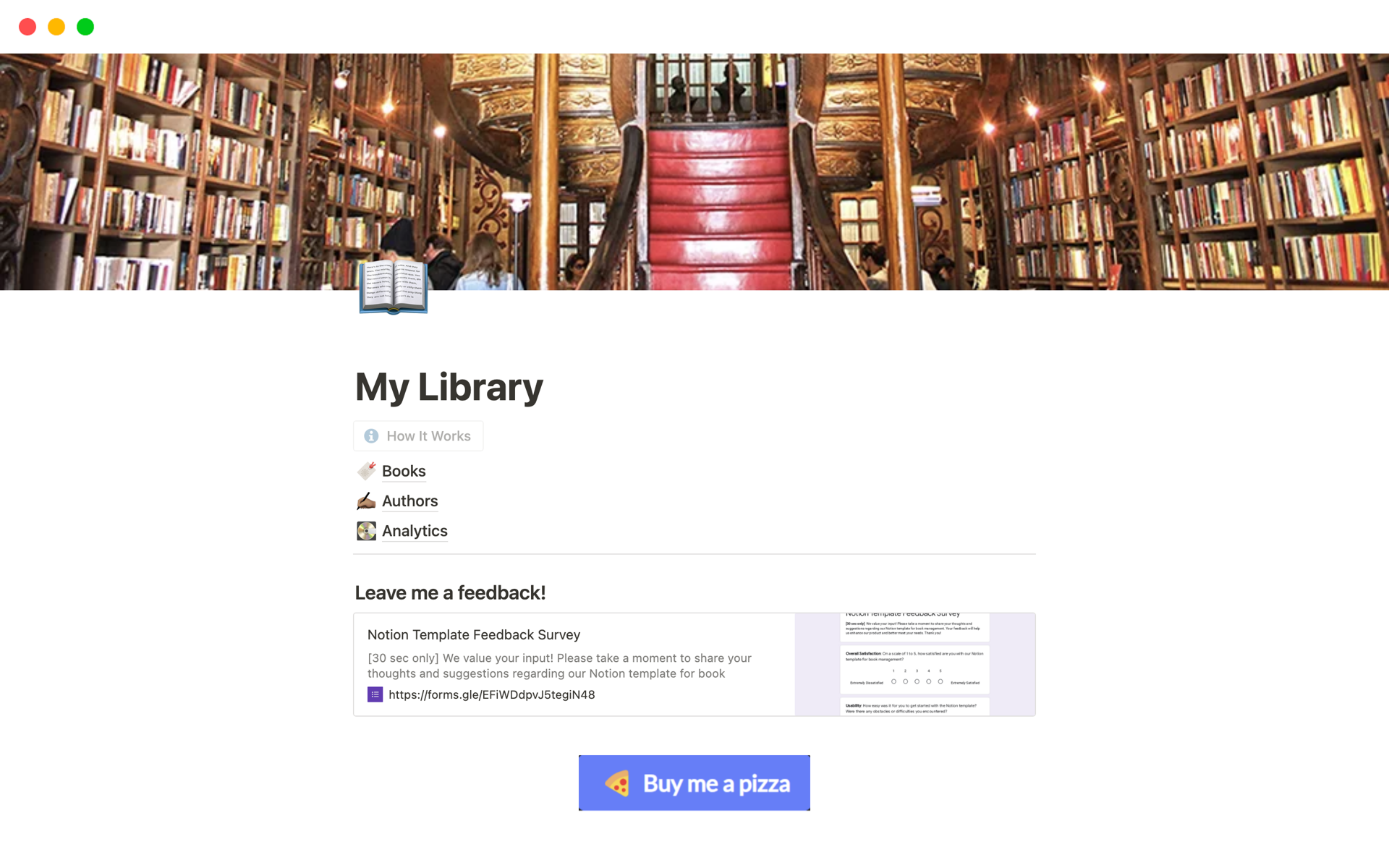 Enhance your reading experience with this Notion template: seamlessly link authors, monitor reading progress, and enjoy automatic calculations. Elevate your literary journey. 📖🚀