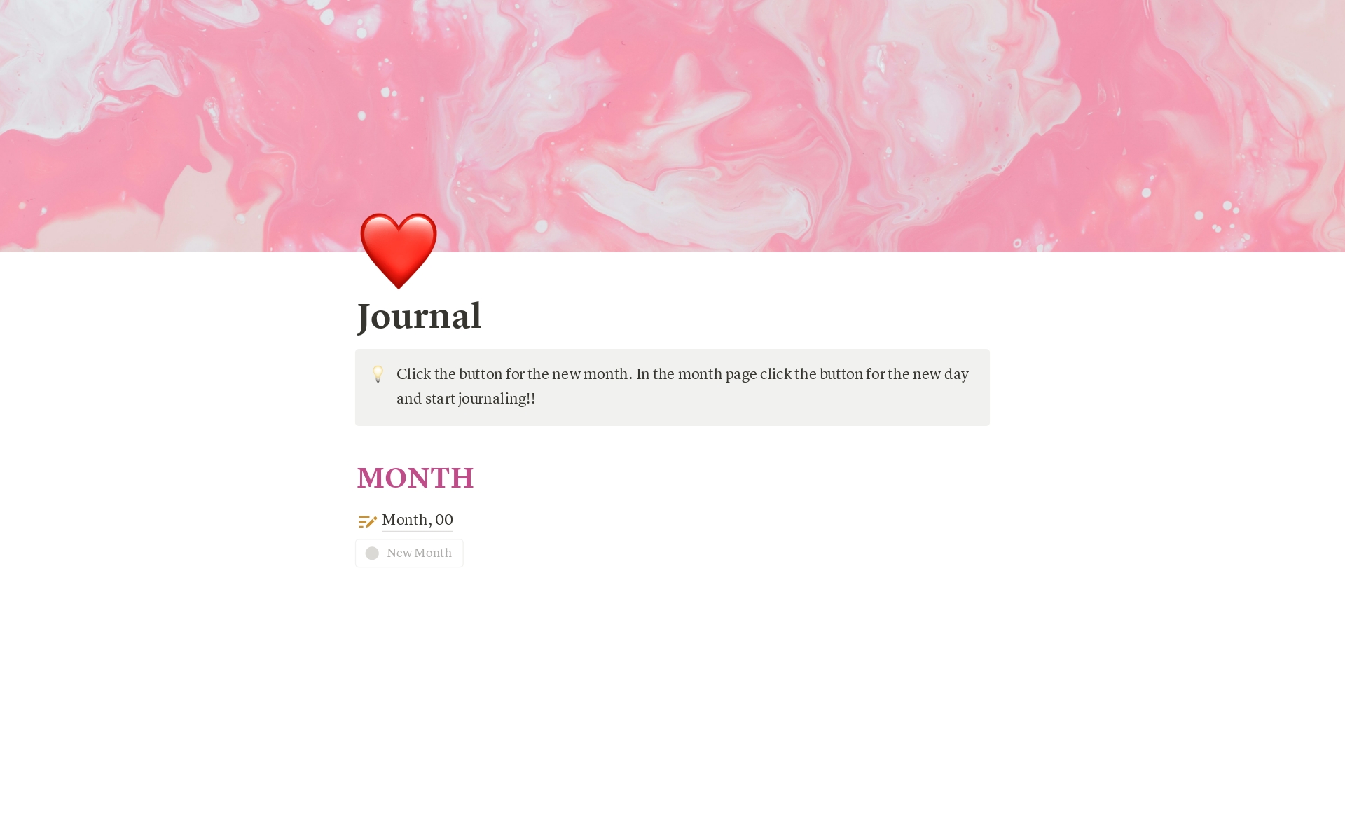 A template preview for Journal