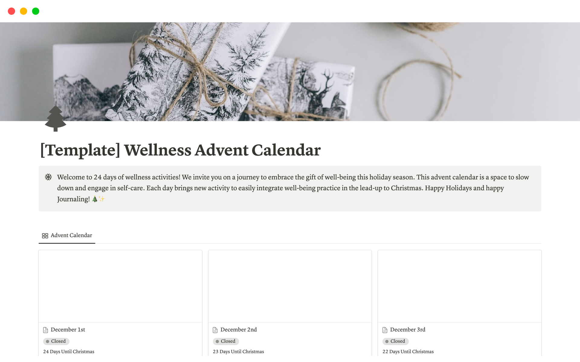 Welcome to our 24-Day Advent Calendar Journal — a unique and thoughtful way to infuse your holiday season with mindfulness, gratitude, and creative expression. 