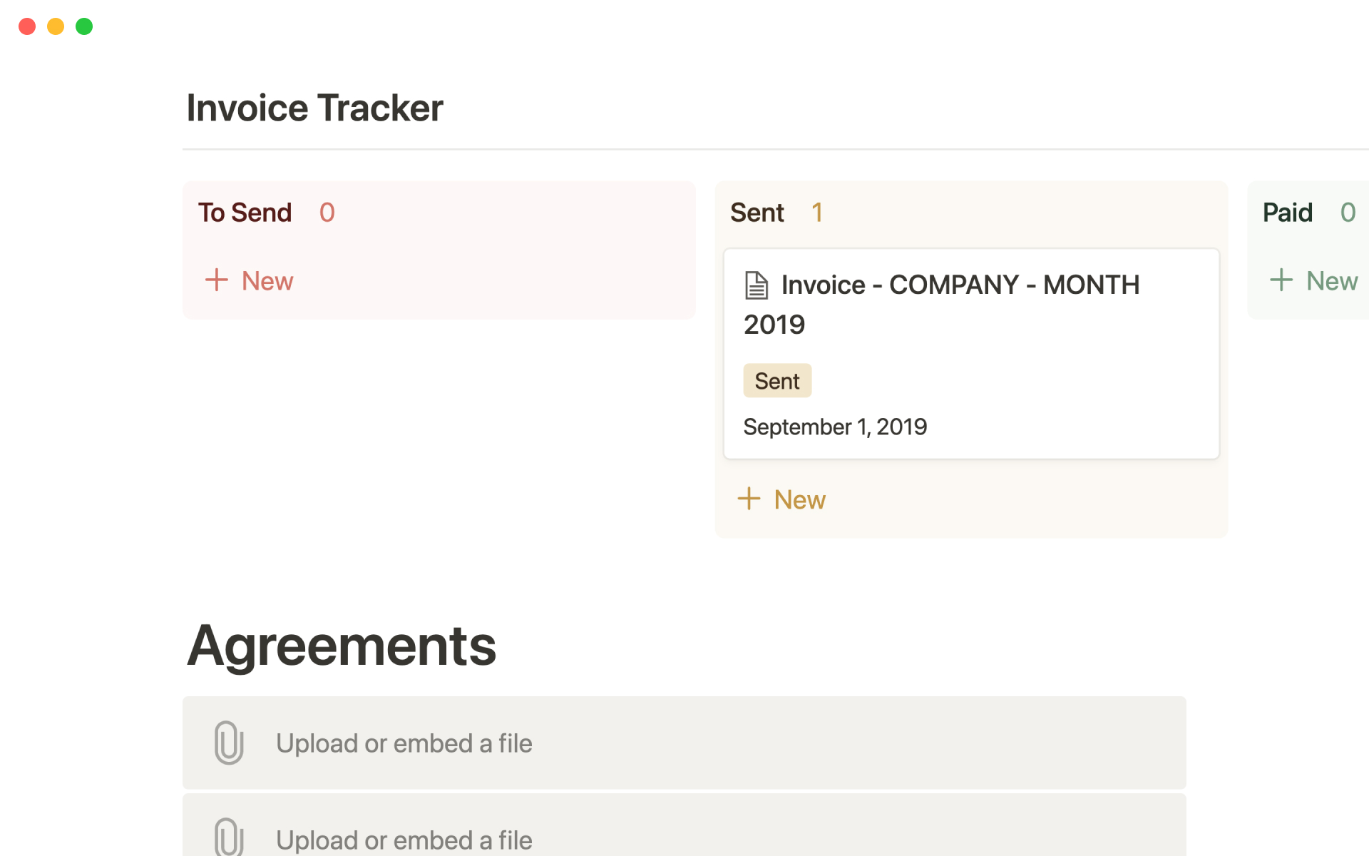 Keep track of documents, tasks, hours, and invoices all in one place.
